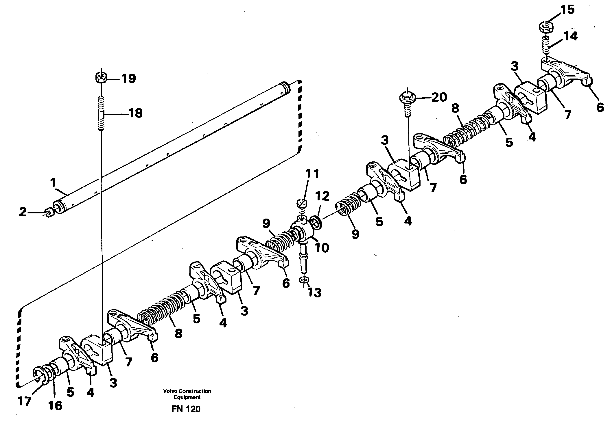 Valve mechanism — volvo parts diagram