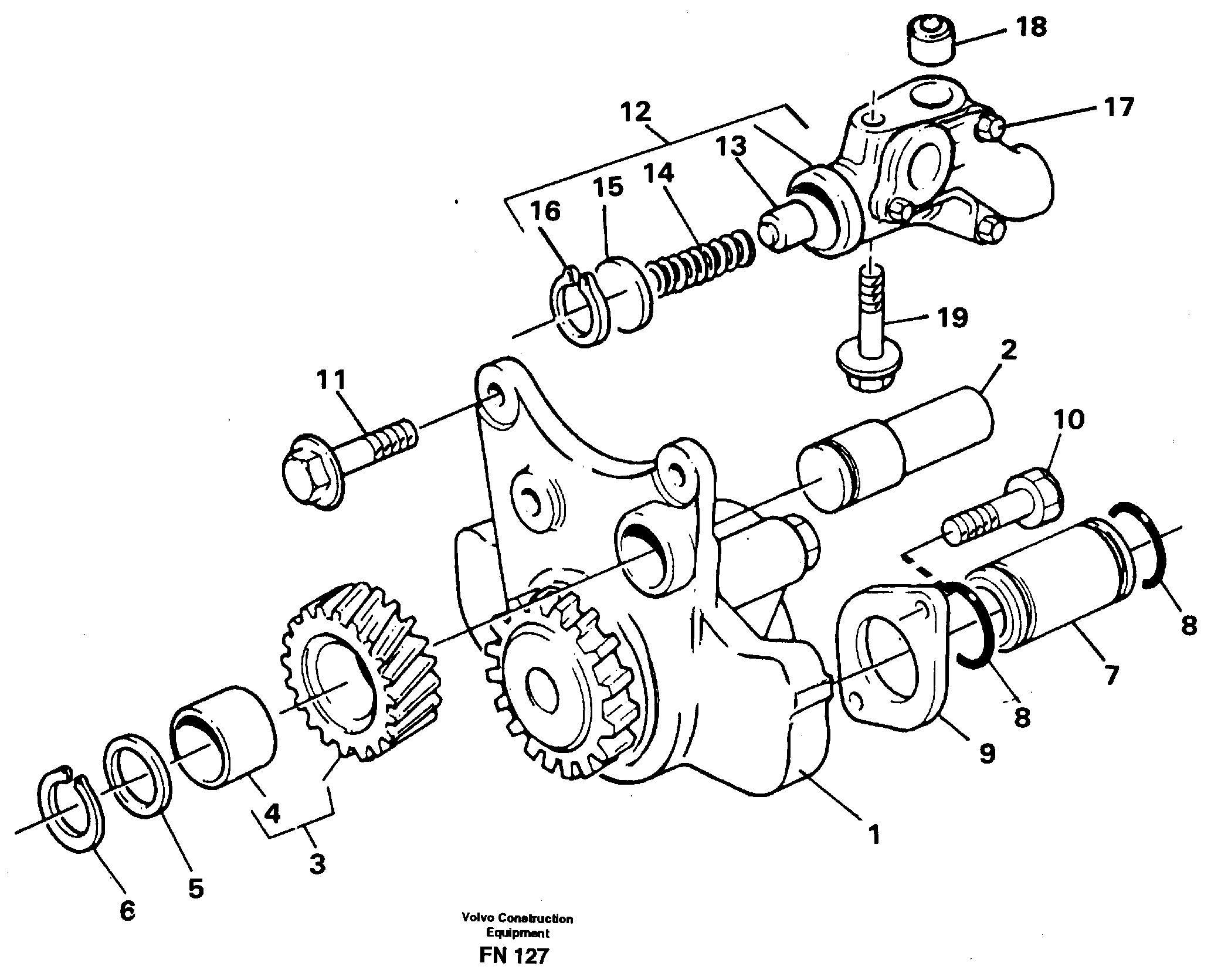 Oil pump — volvo parts diagram
