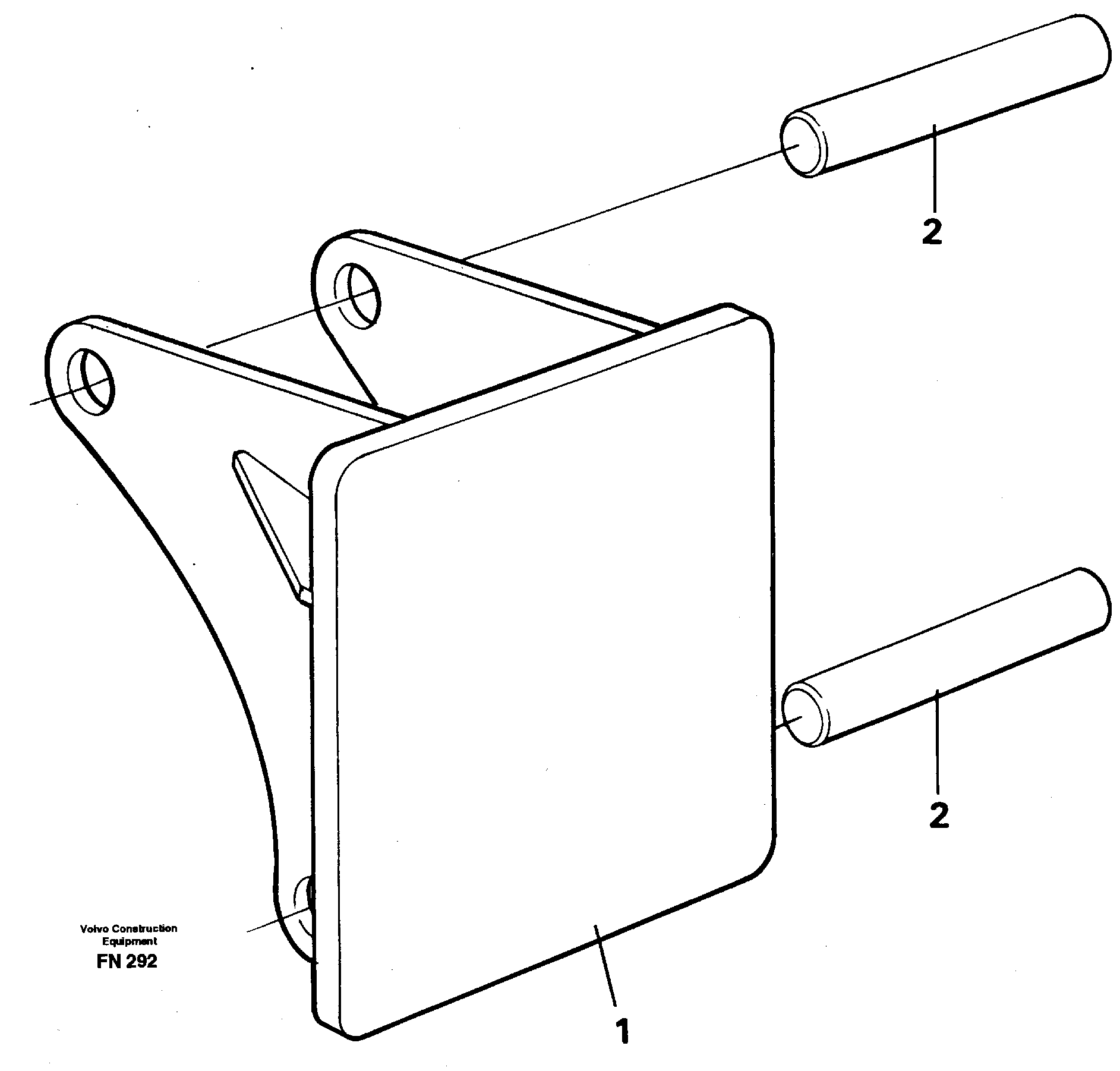 Hammer plate  14258943 — volvo parts diagram