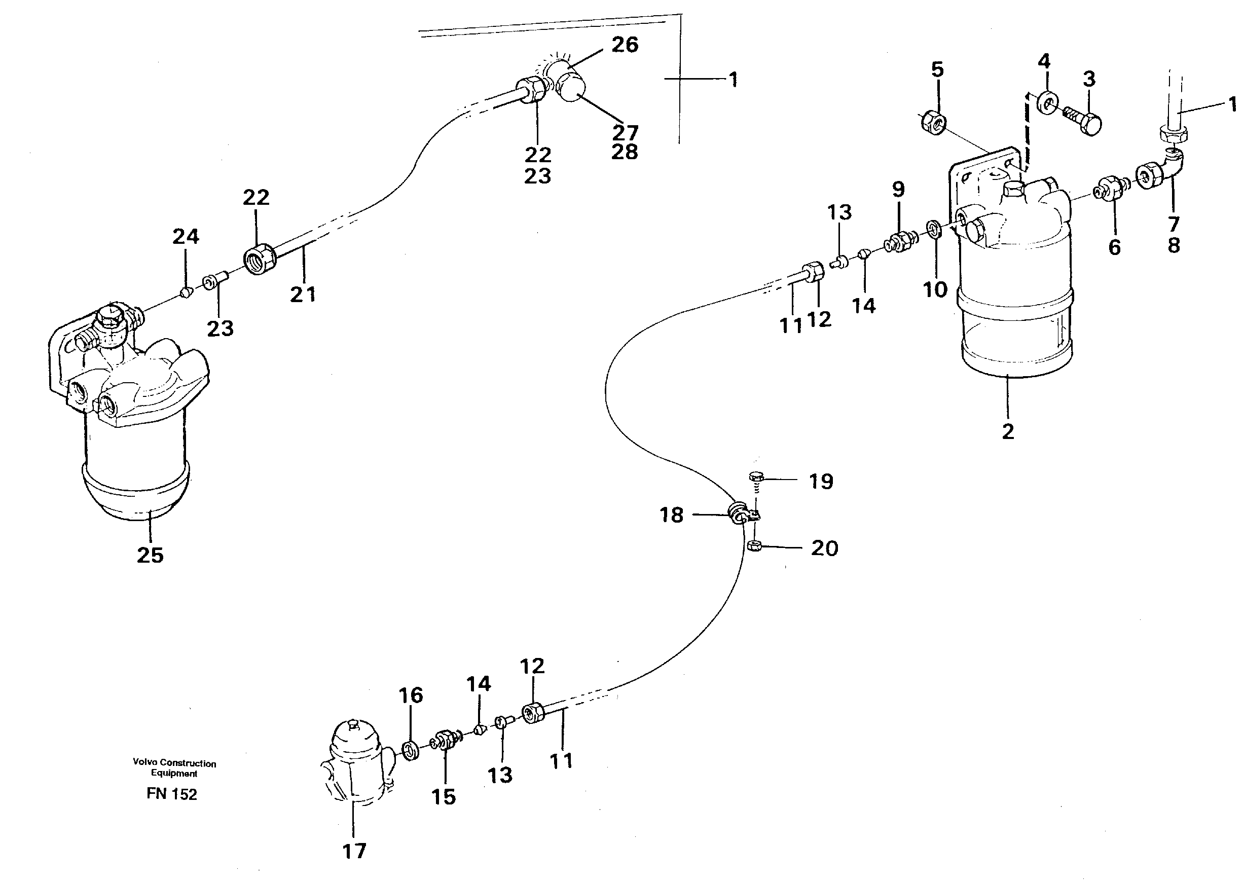 Fuel system: Fuel tank - fuel pump — volvo parts diagram