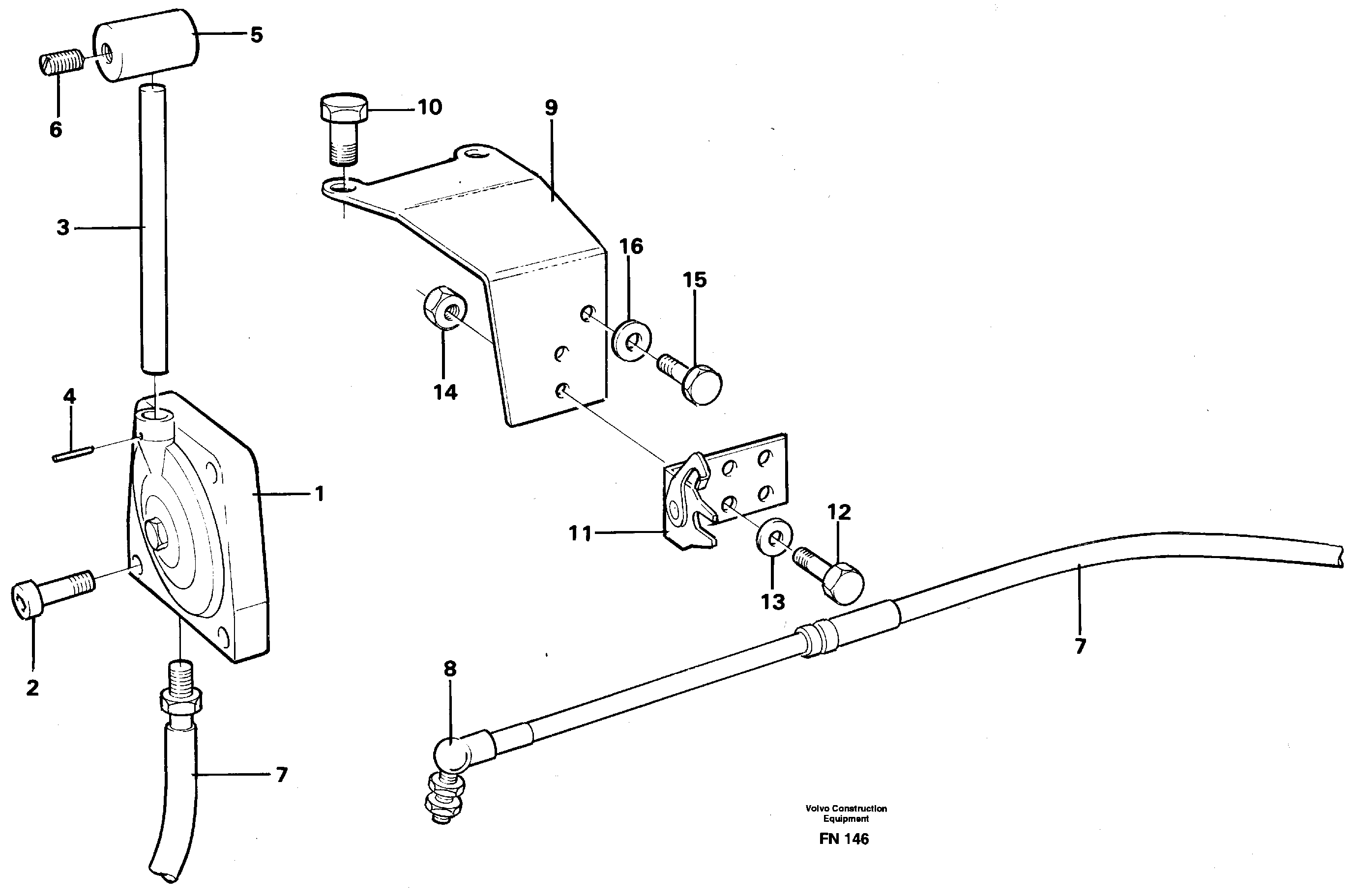 Throttle control — volvo parts diagram