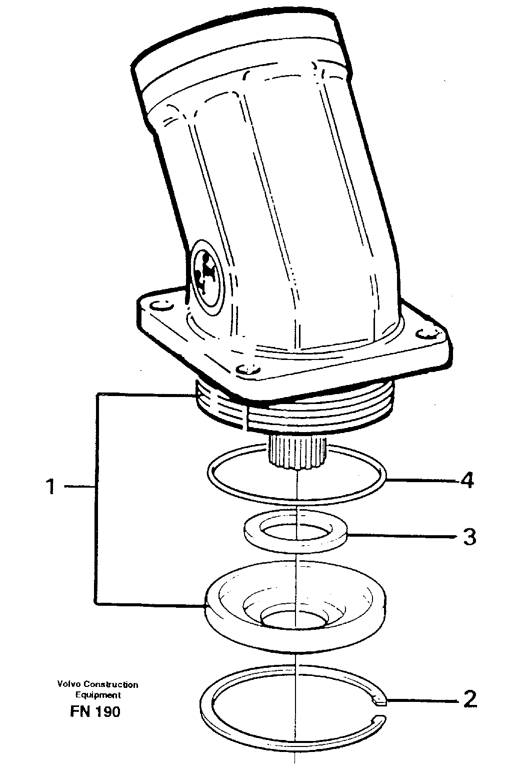 Hydraulic motor, slew — volvo parts diagram