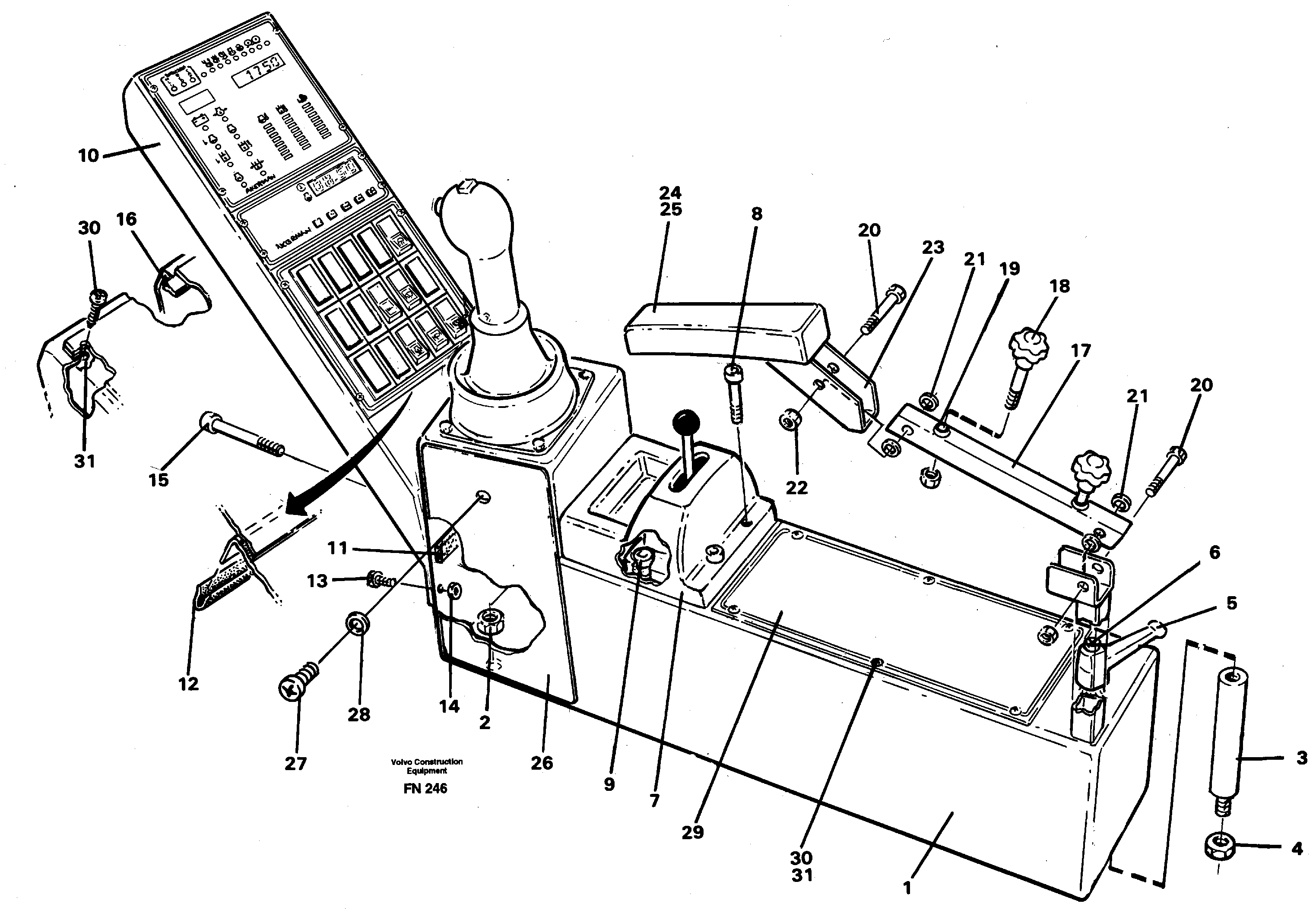 Side panel right — volvo parts diagram