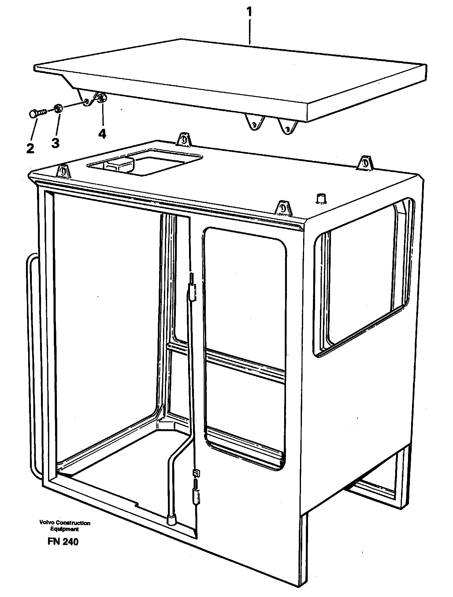 Tropic roof  14244816 — volvo parts diagram