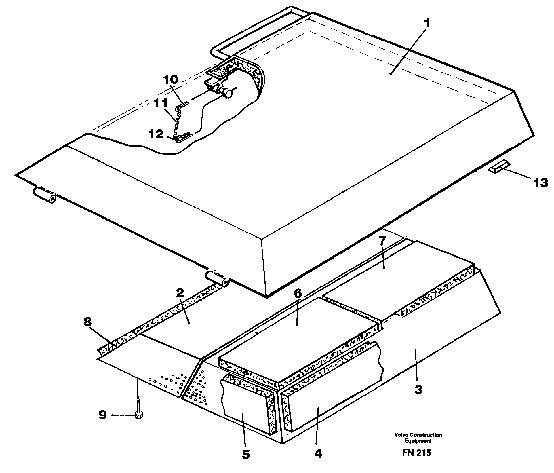Hatch, engine — volvo parts diagram