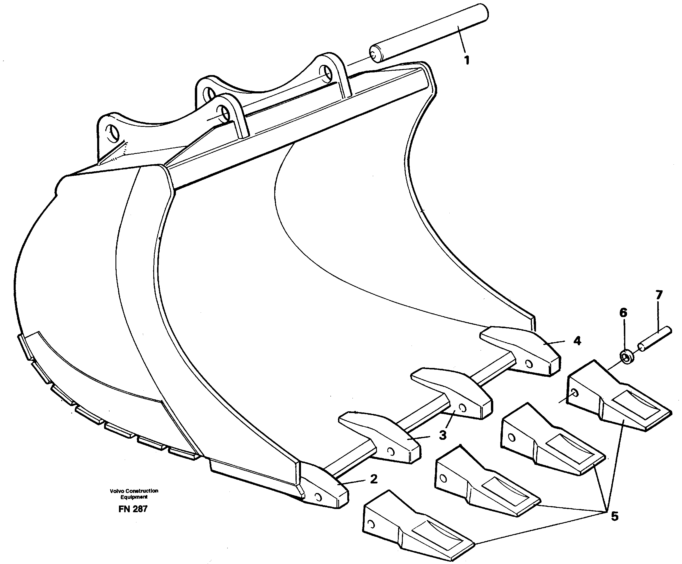Buckets for Quickfit withplate cutting edges  14259265 14259266 14262956 14253077 — volvo parts diagram