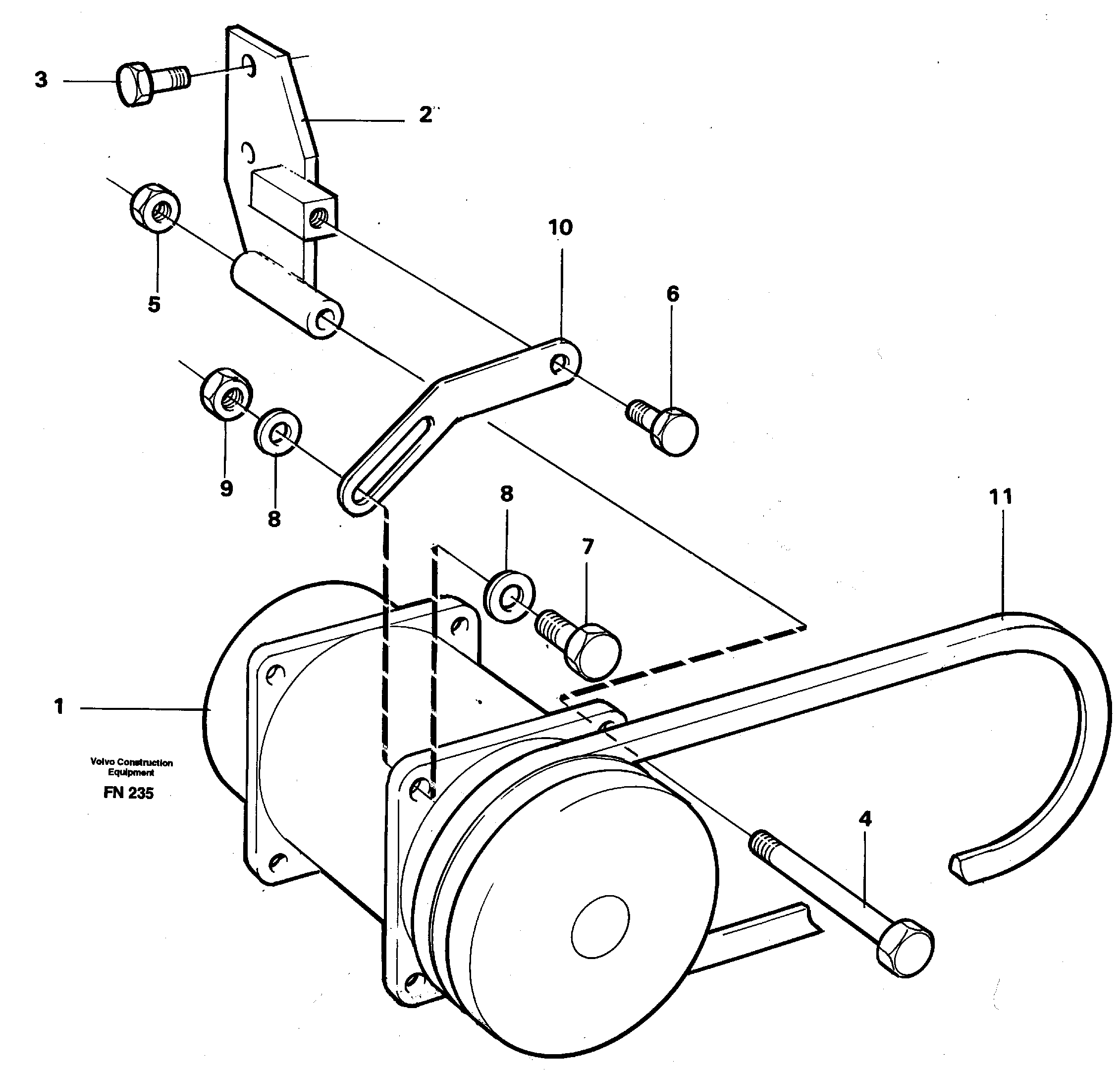 Compressor with fitting parts Cooling agent R134 A  14268393 — volvo parts diagram