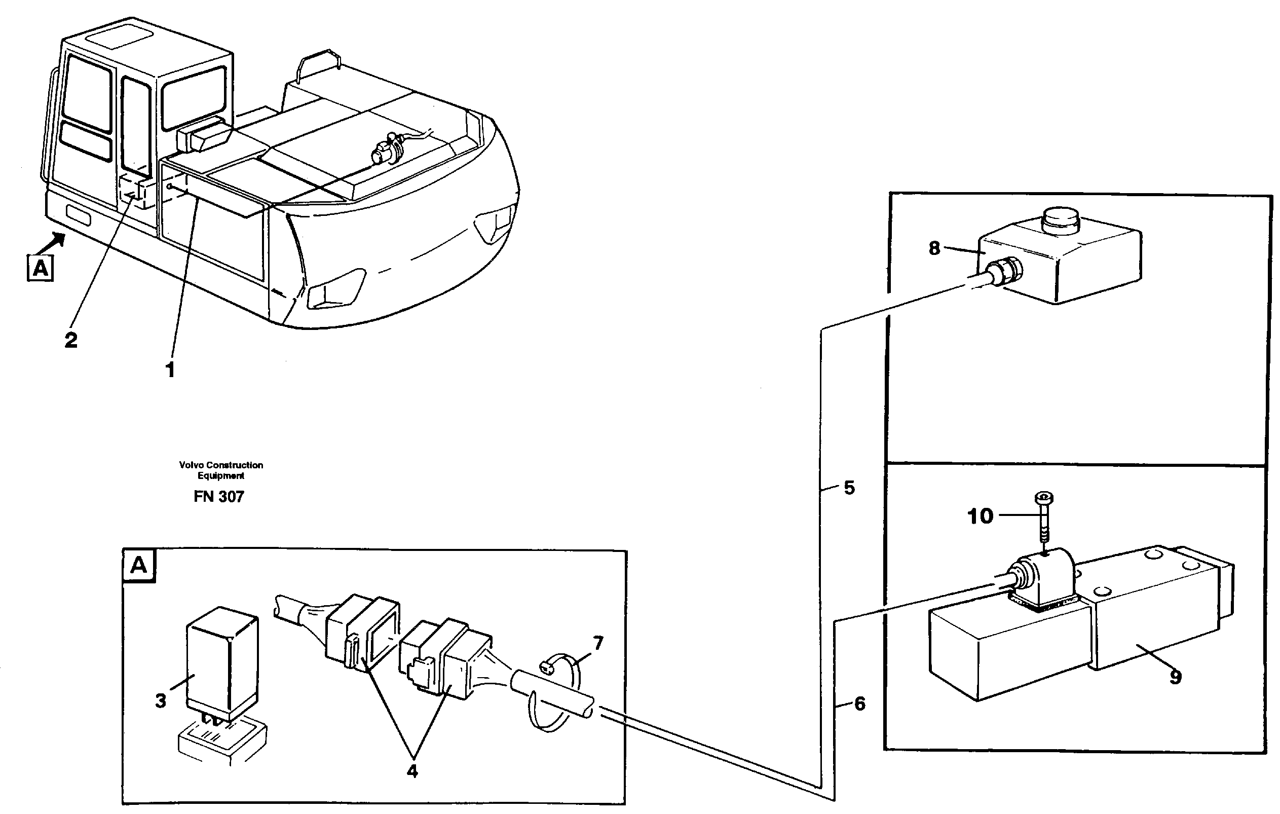 Electric installation, overfilling protection  14259796 — volvo parts diagram