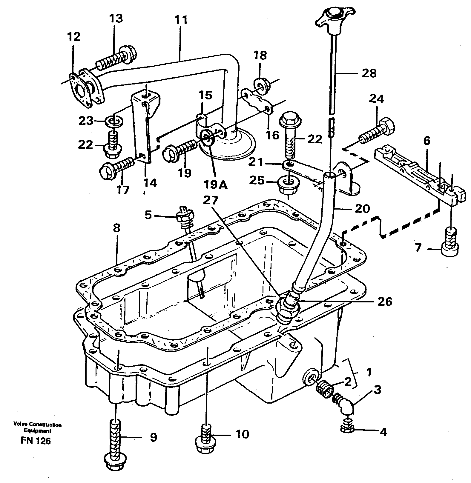 Oil sump — volvo parts diagram