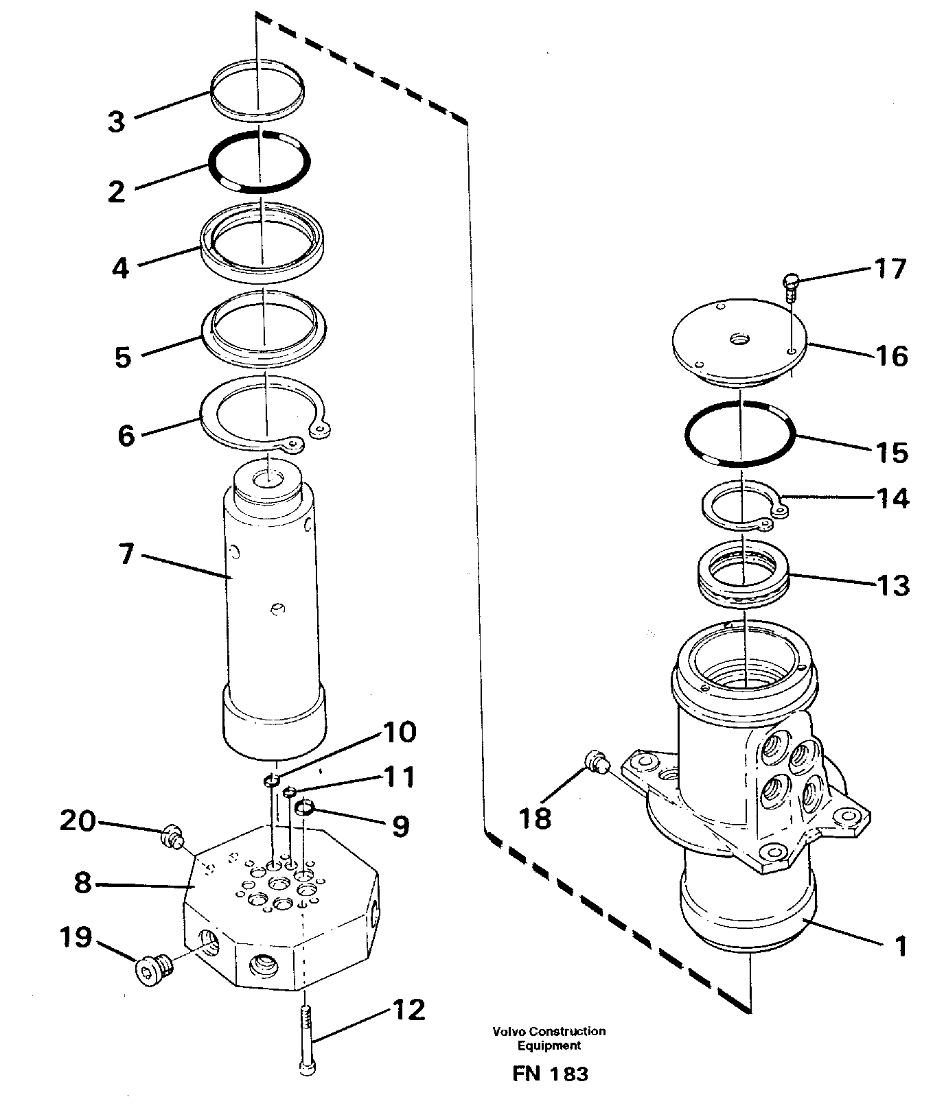 Turning joint — volvo parts diagram