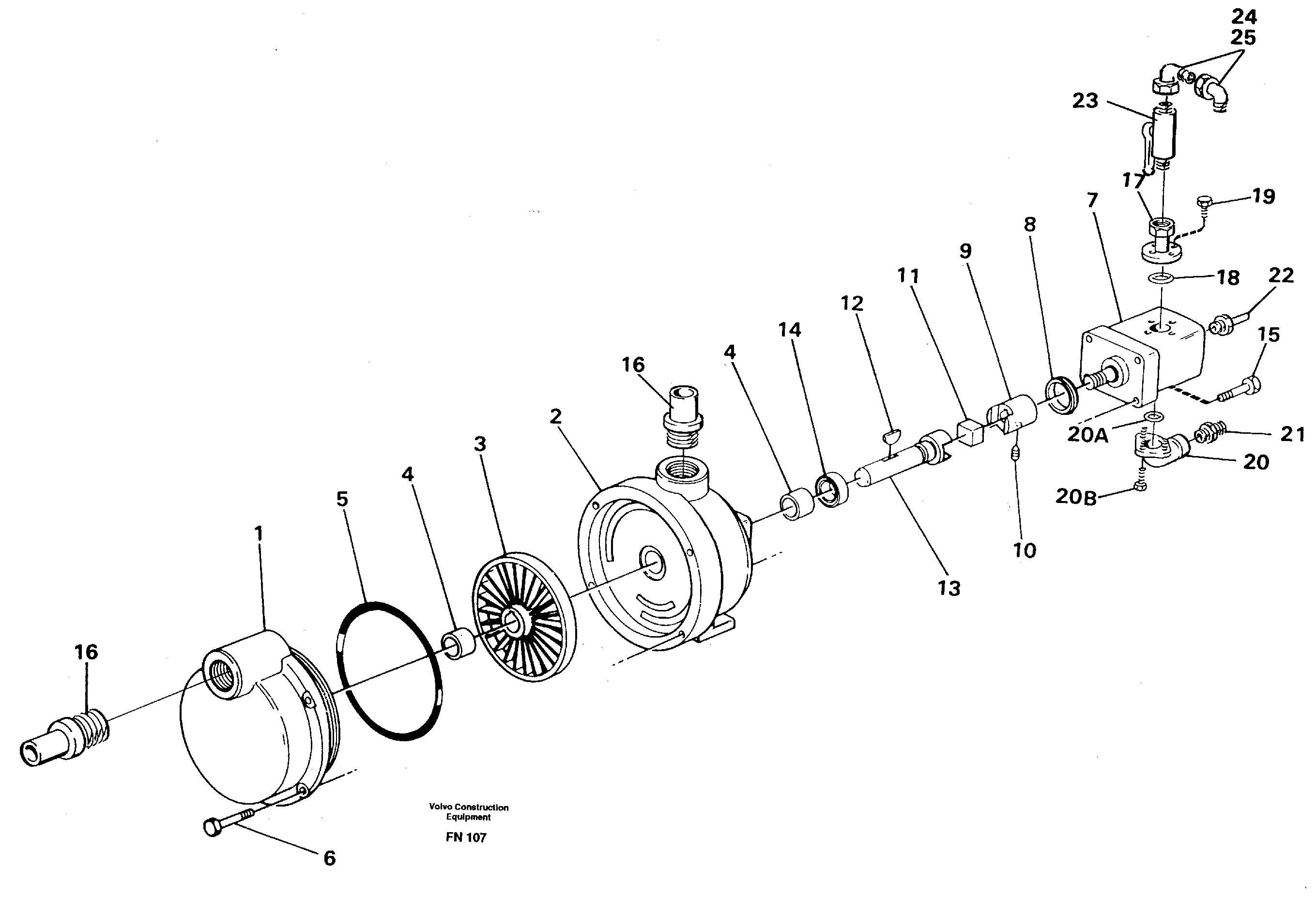 Fuel filling pump, el. — volvo parts diagram