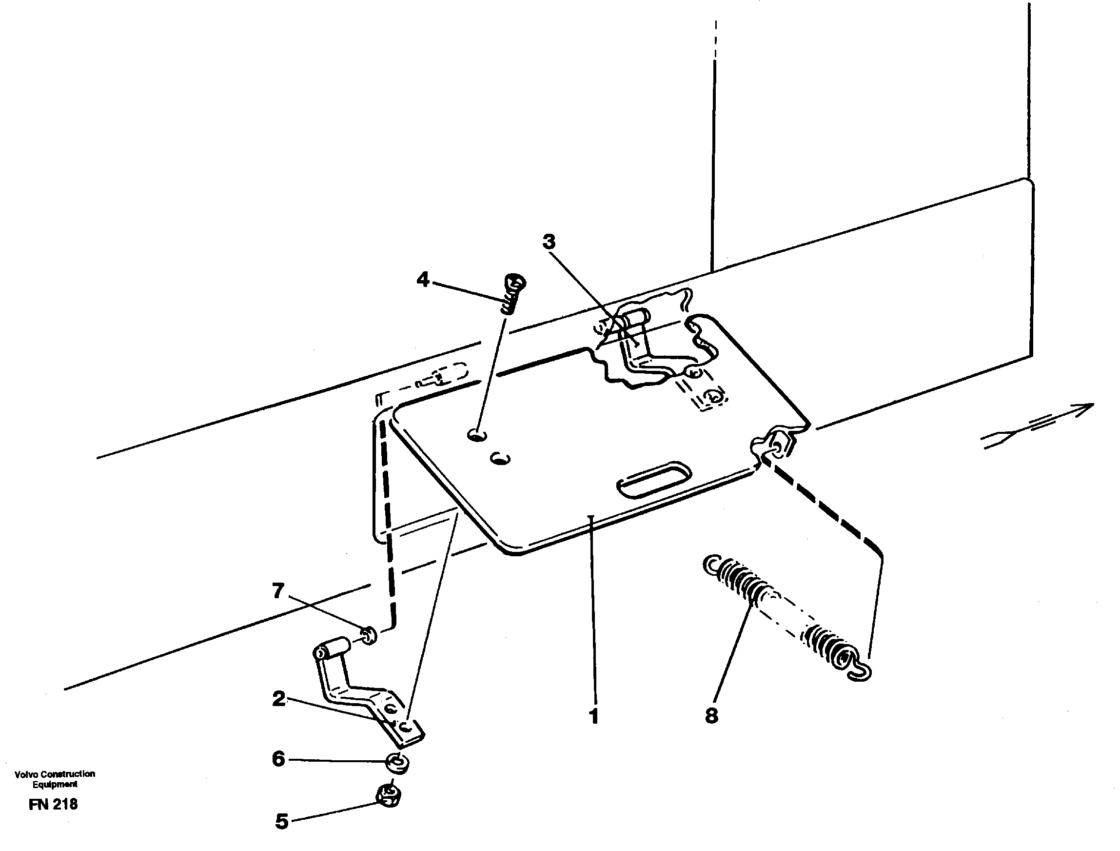Battery disconnector hatch — volvo parts diagram