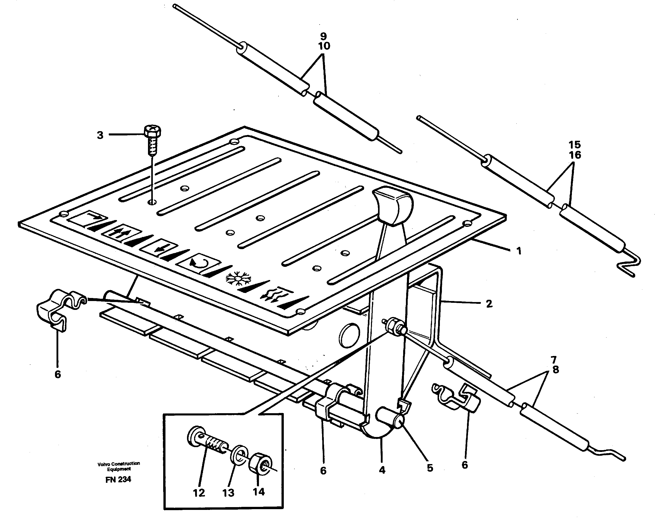 Heater control — volvo parts diagram