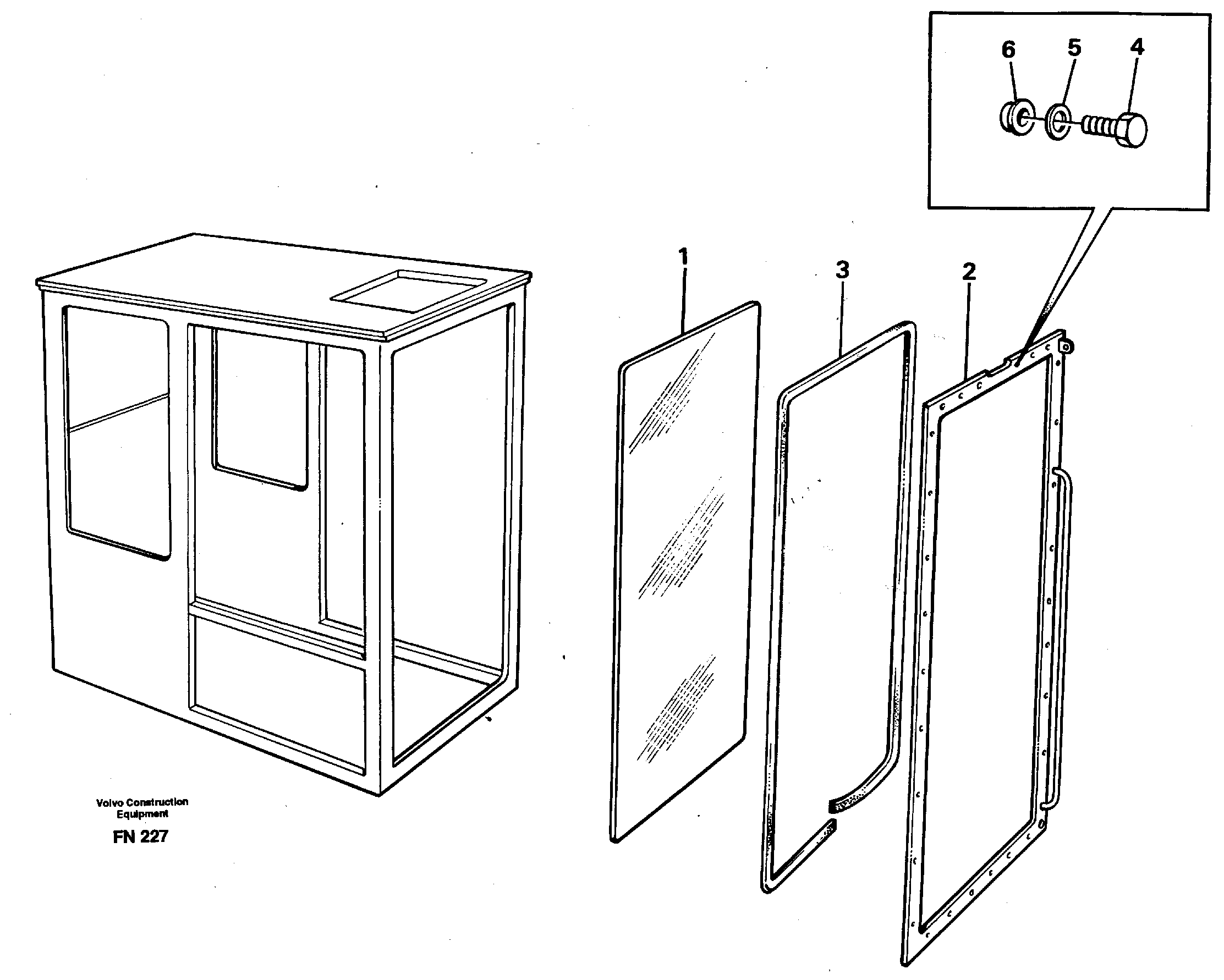Entire windscreen  14262514 — volvo parts diagram