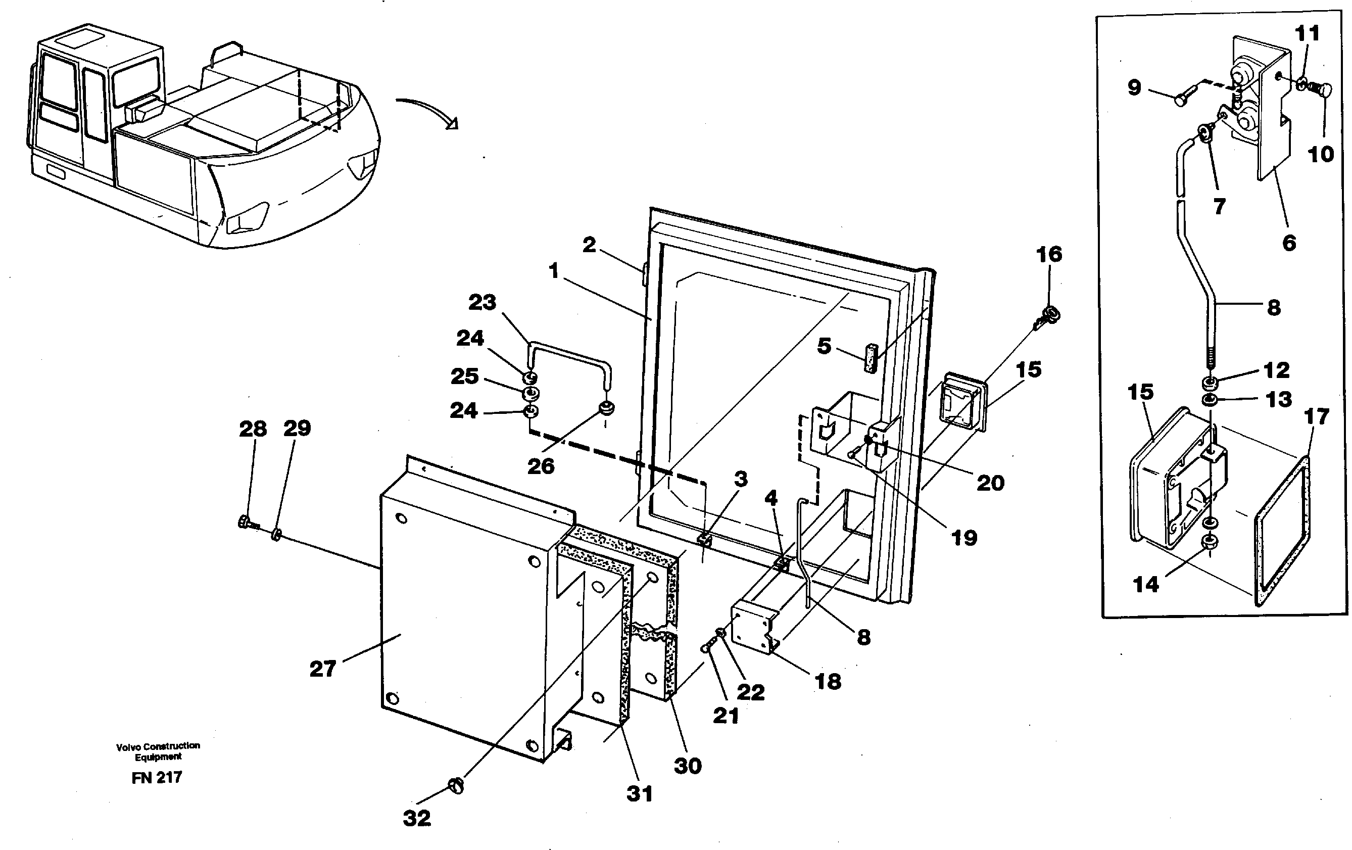 Door,tankpumps — volvo parts diagram
