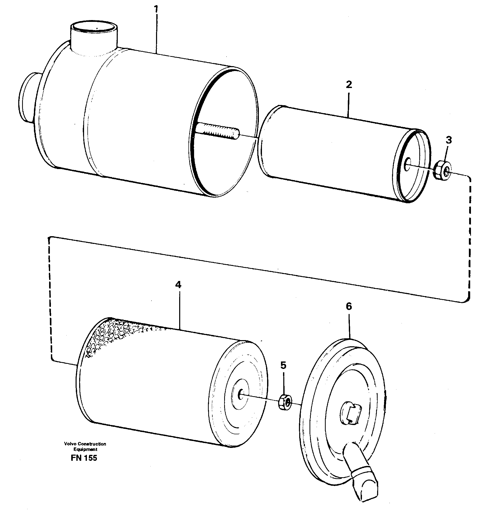 Air filter — volvo parts diagram