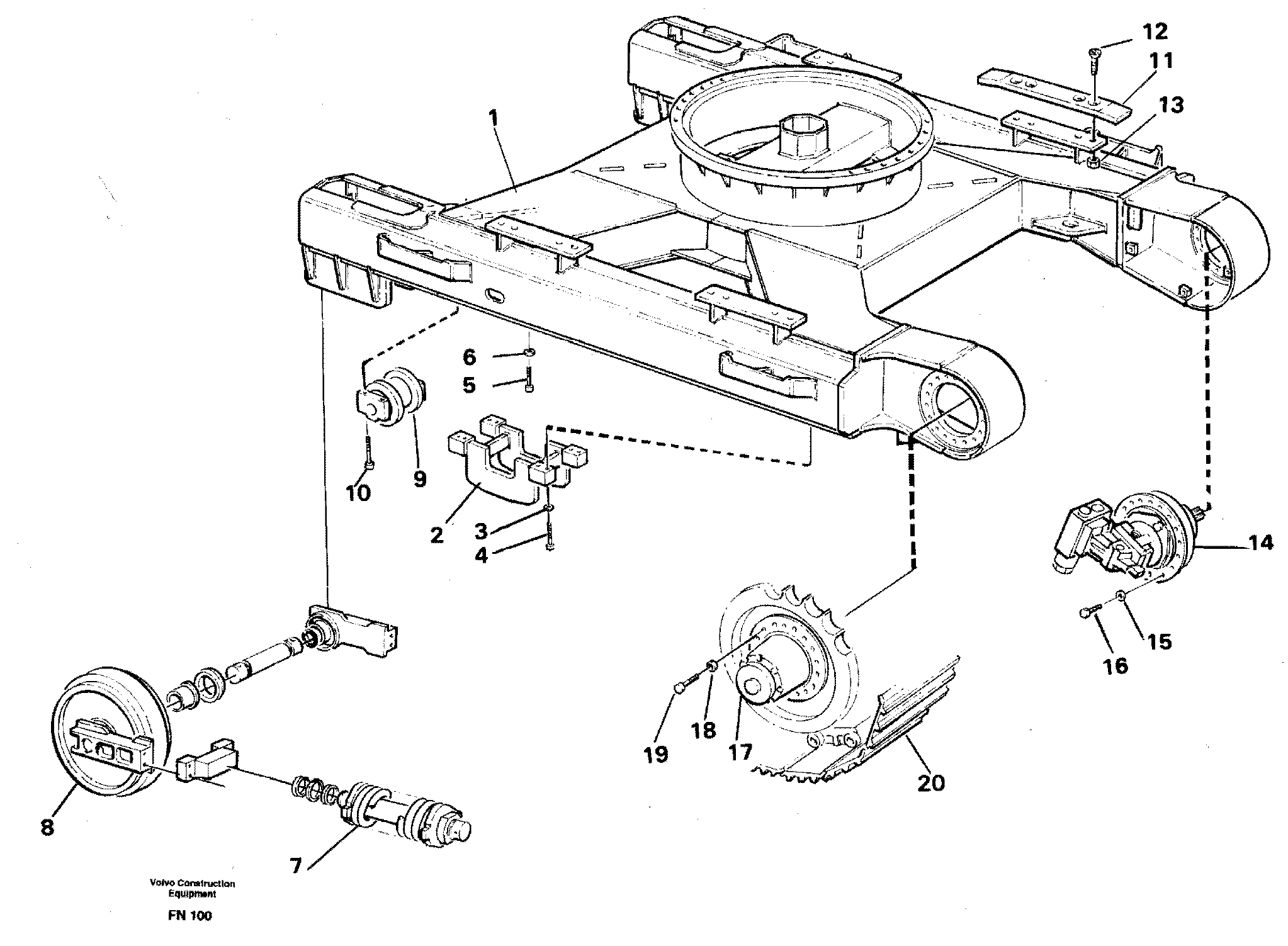 Undercarriage — volvo parts diagram