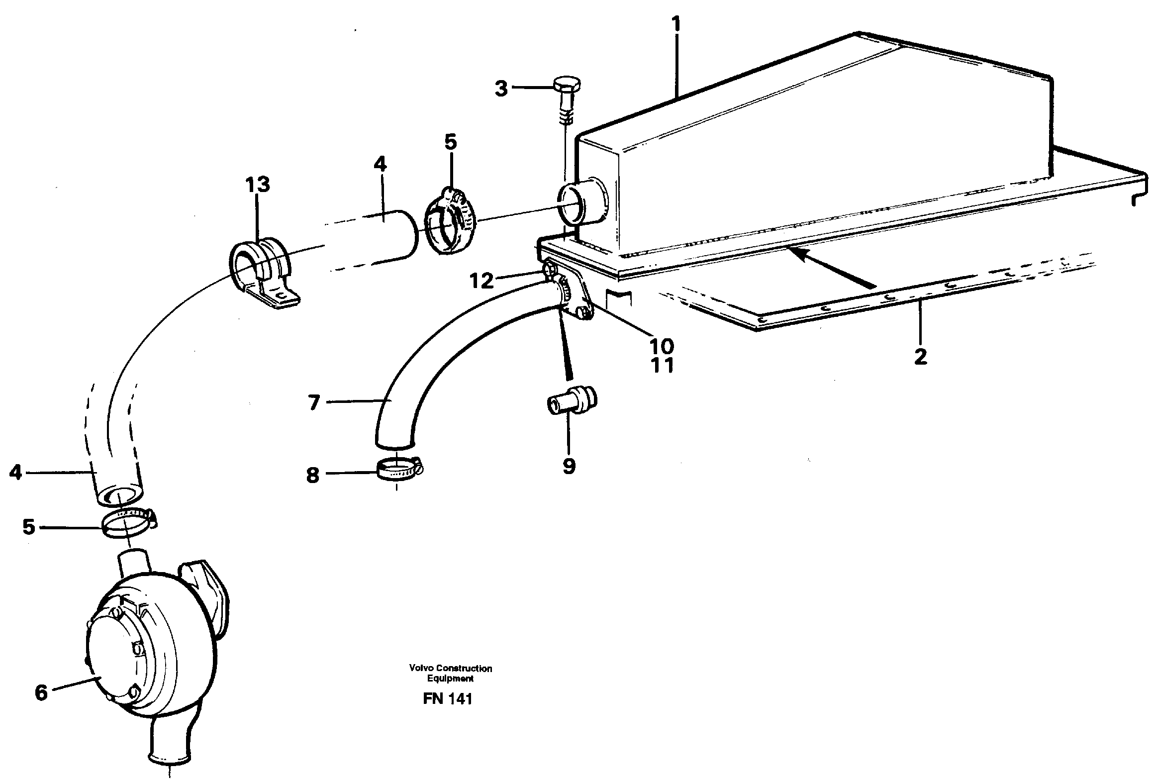 Intercooler — volvo parts diagram
