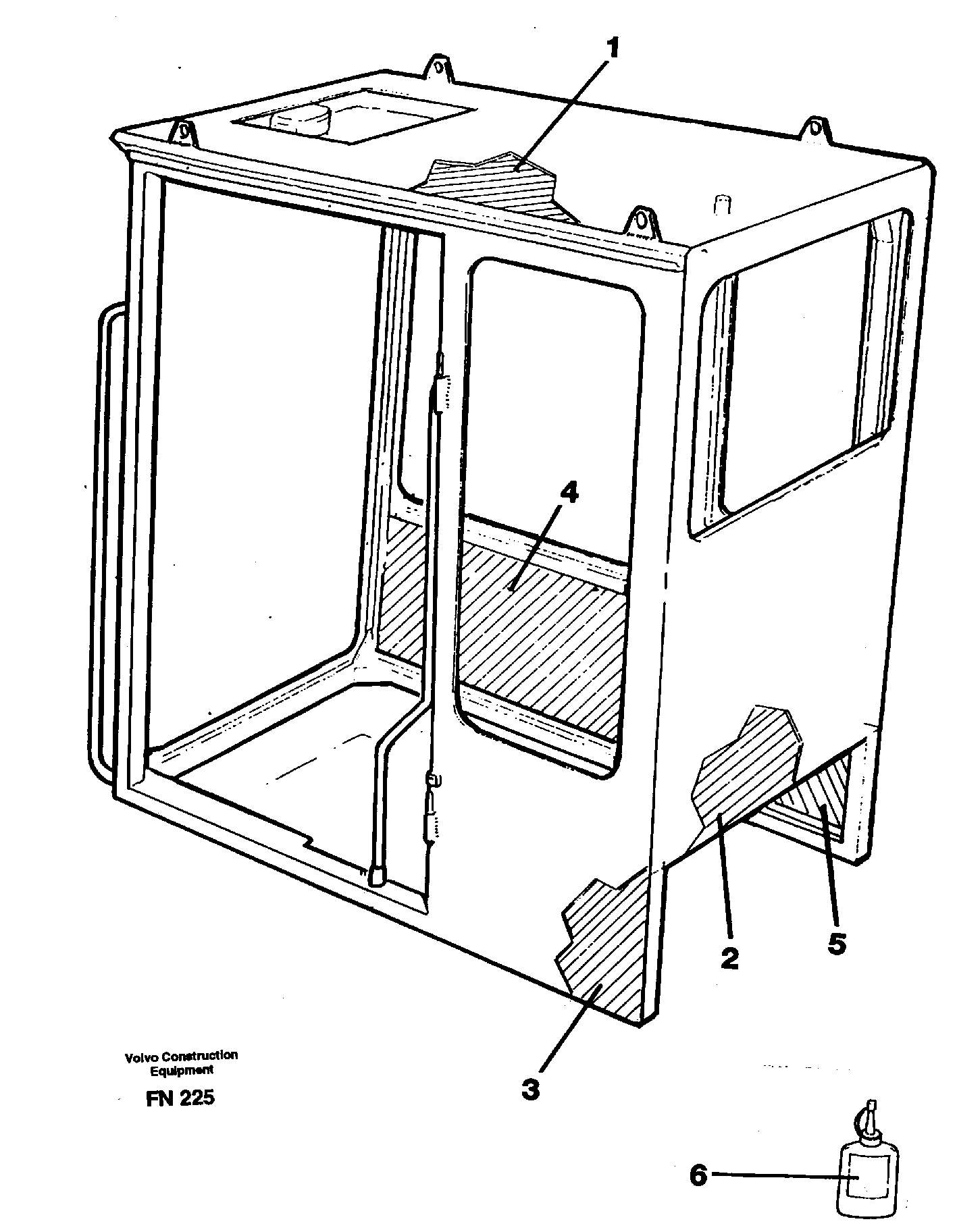 Cabin coating — volvo parts diagram