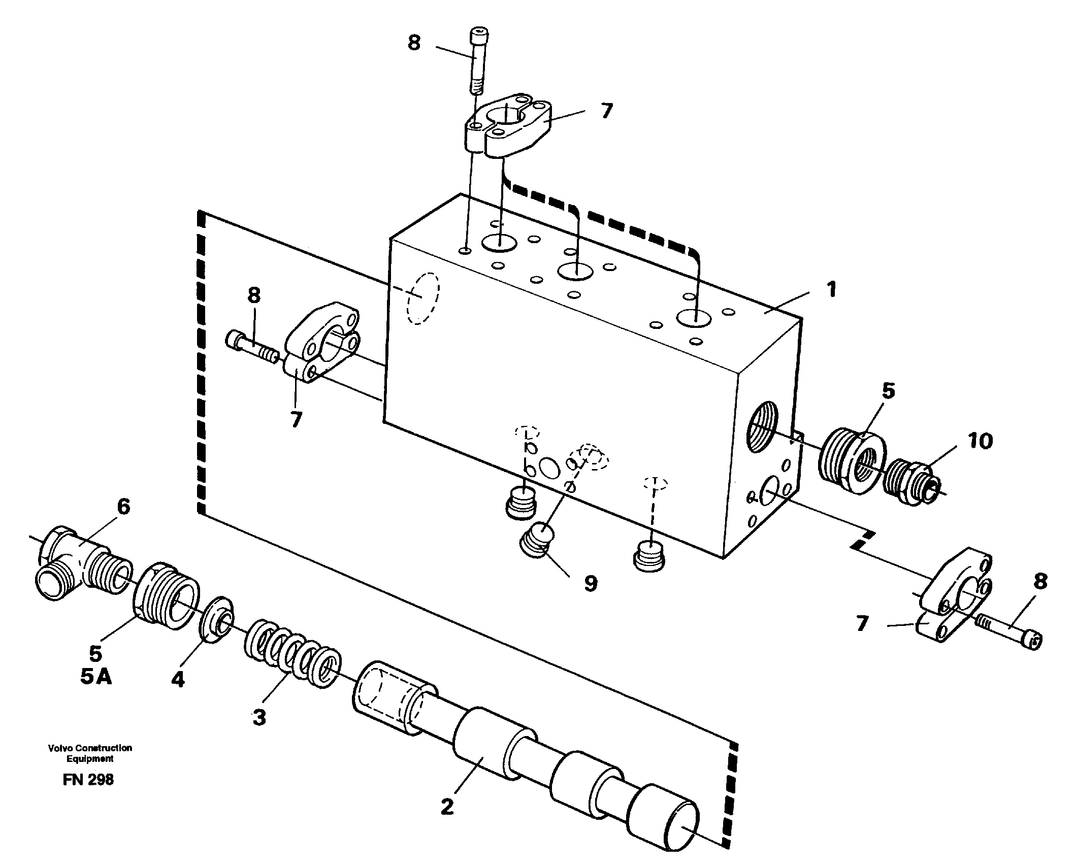 Operating valve  14262401, 14259547, 14341340 — volvo parts diagram