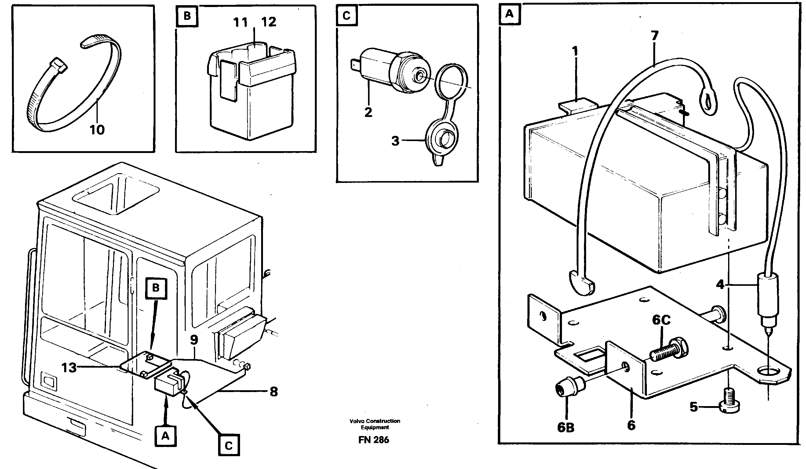 Lunch box heater  14254176 — volvo parts diagram