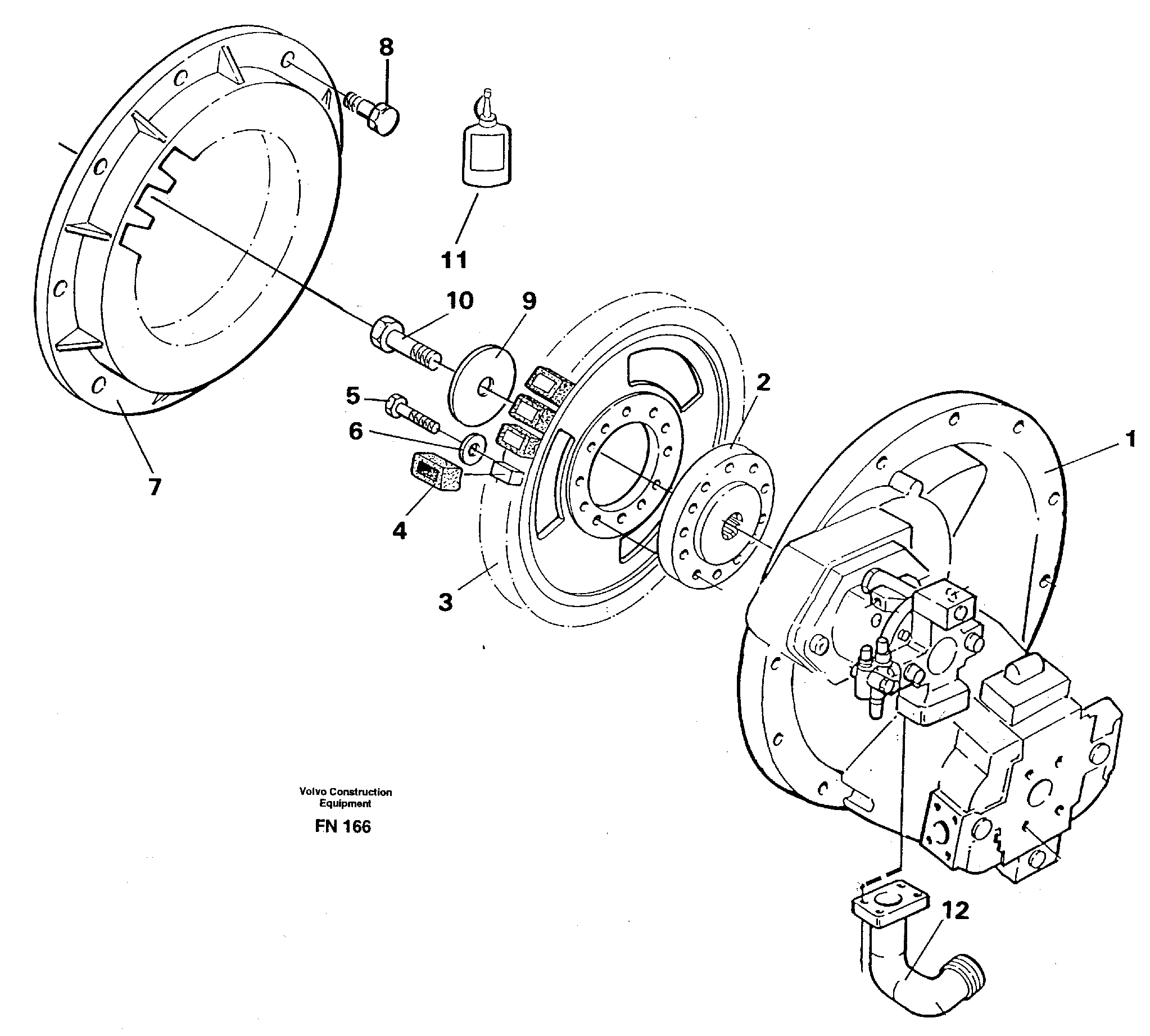 Pump gear box — volvo parts diagram