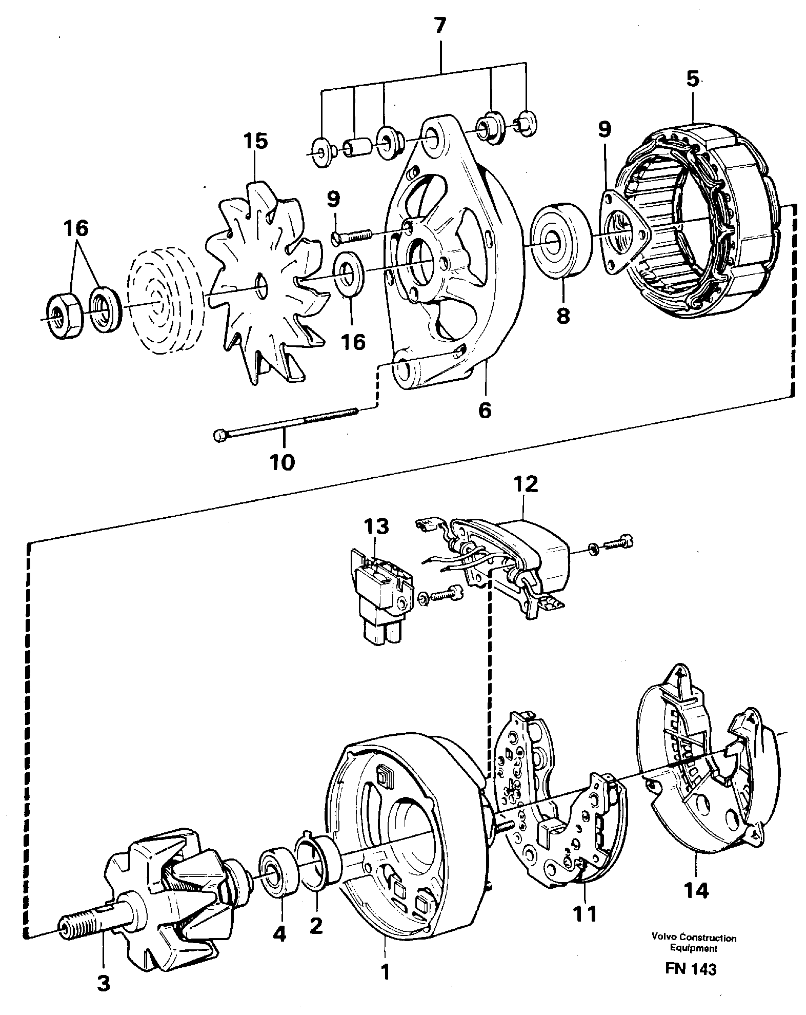Alternator — volvo parts diagram