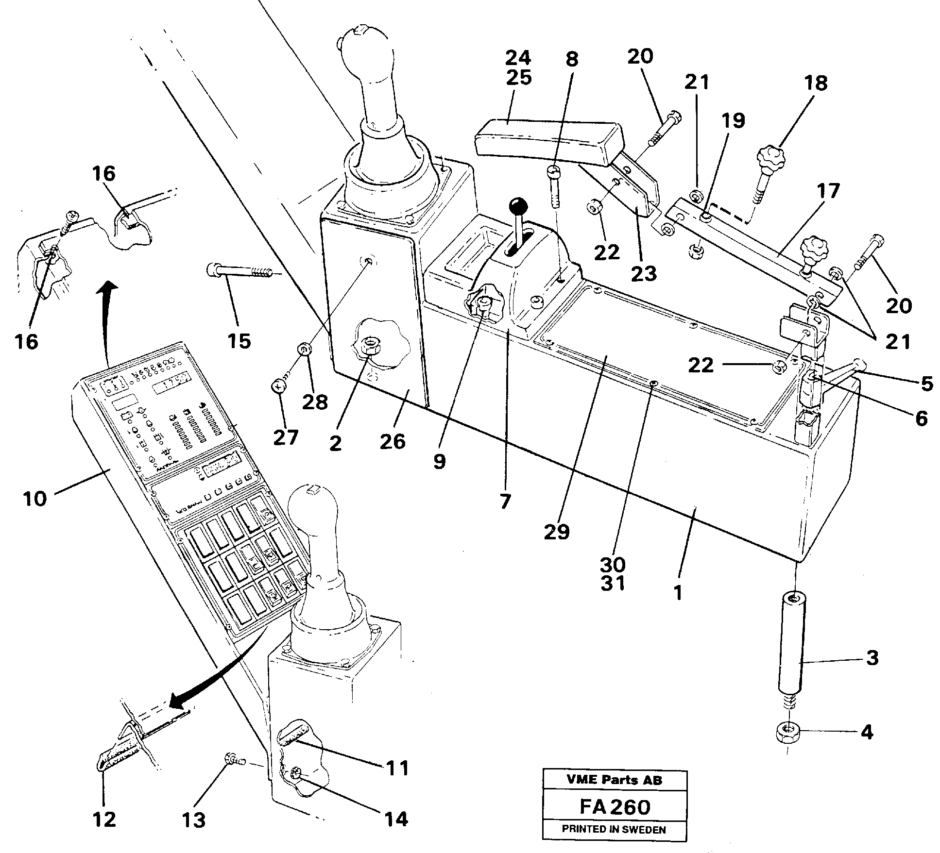 Side panel, Rh — volvo parts diagram