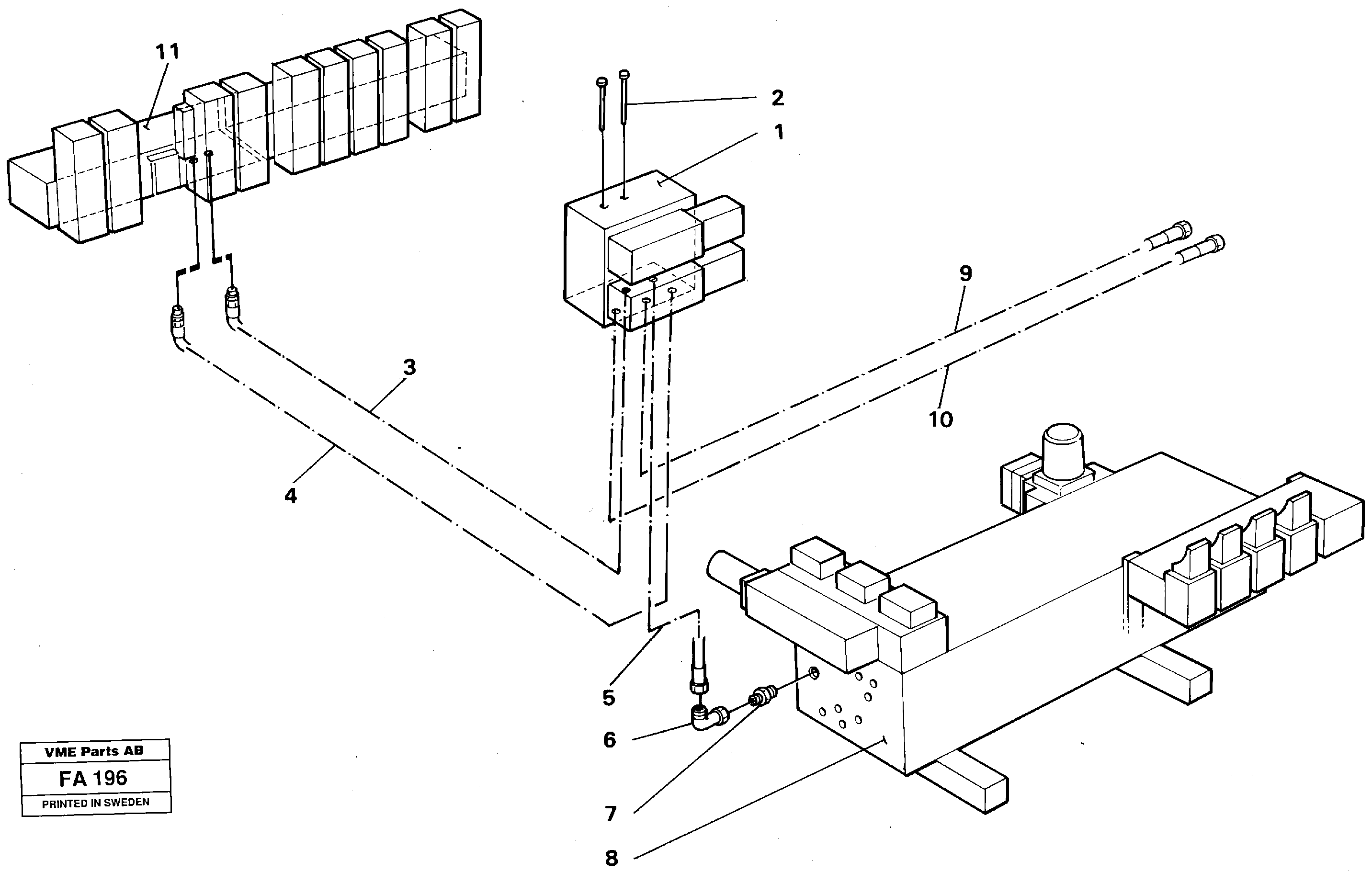 Hydr. quick fit equipm. on super structure  14246054 — volvo parts diagram