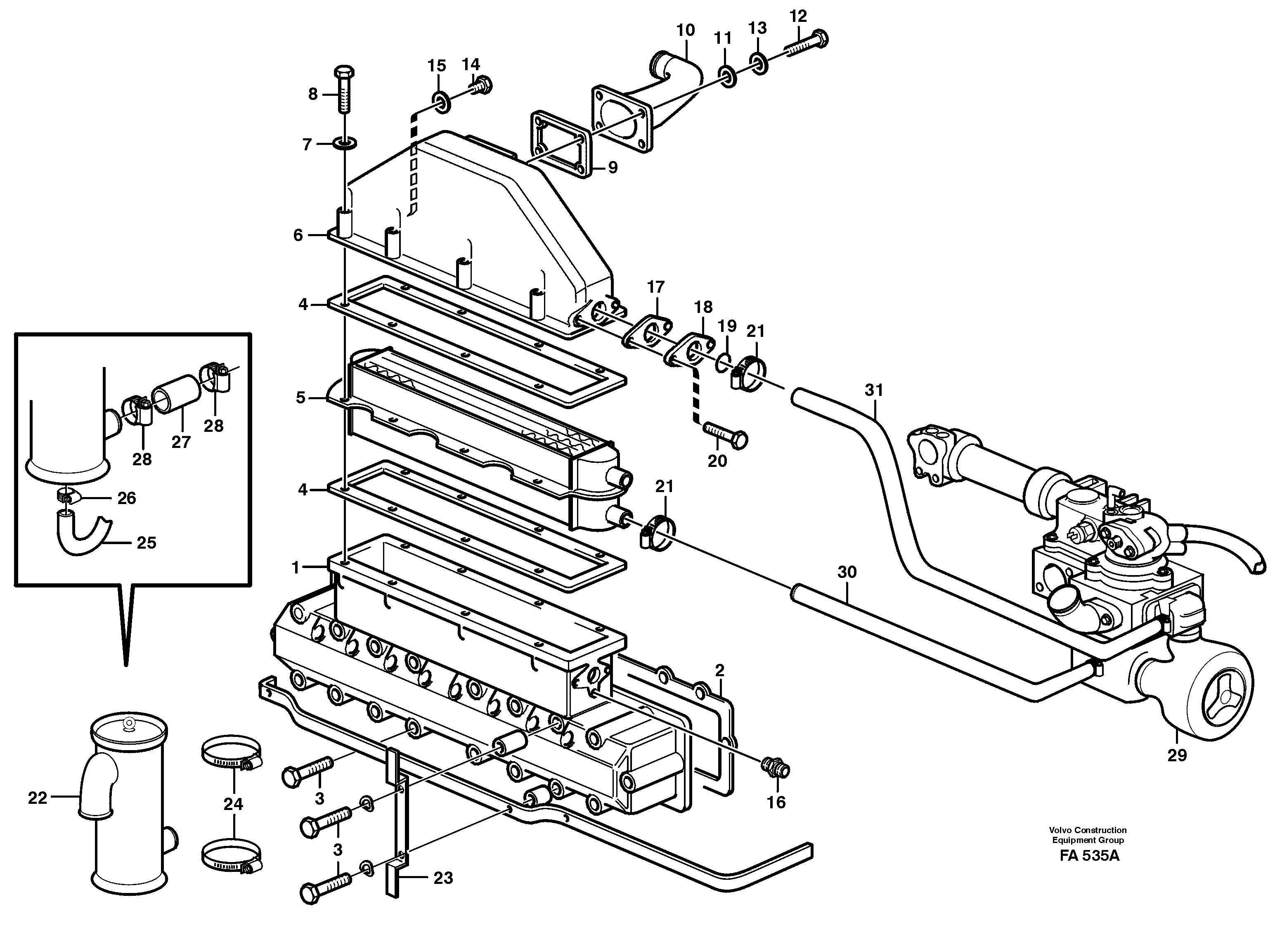 Intercooler  TD 63 KIE — volvo parts diagram