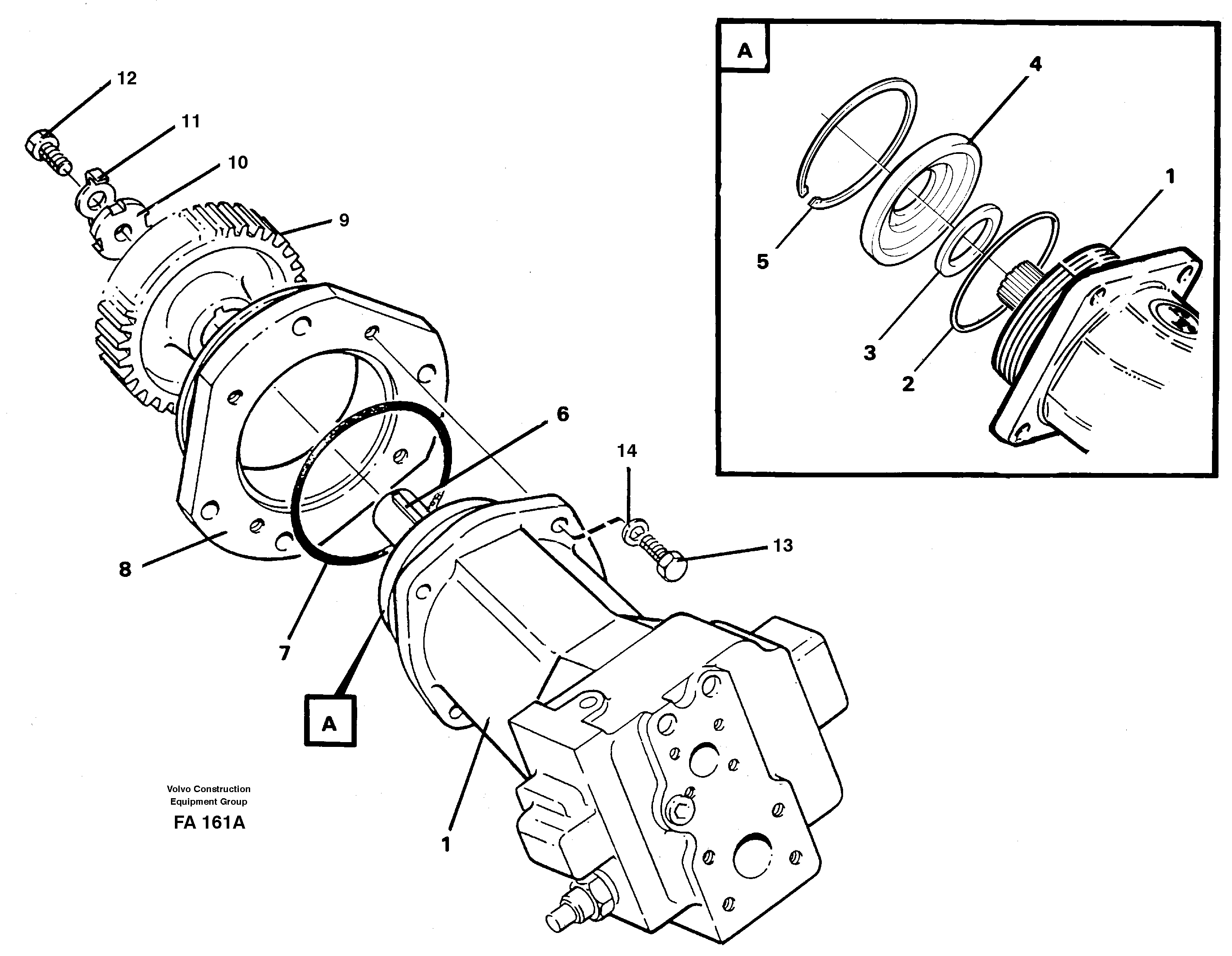 Hydraulic pumps P1/p2/p3 — volvo parts diagram