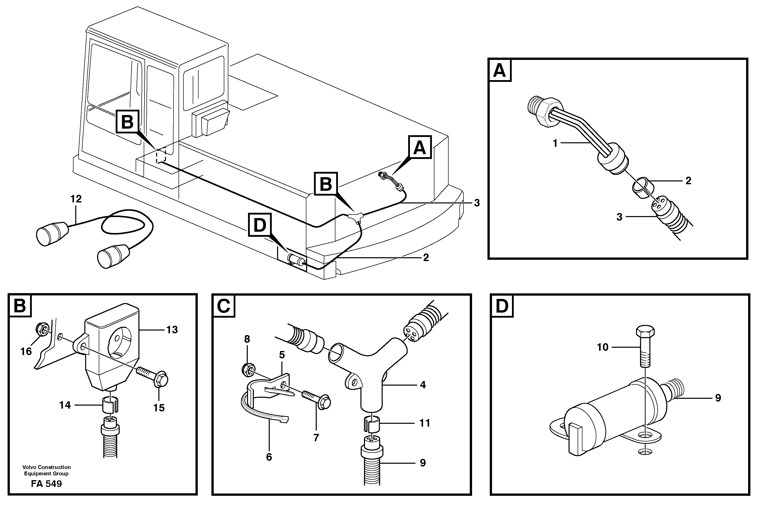 El.engine heater  14255254 — volvo parts diagram