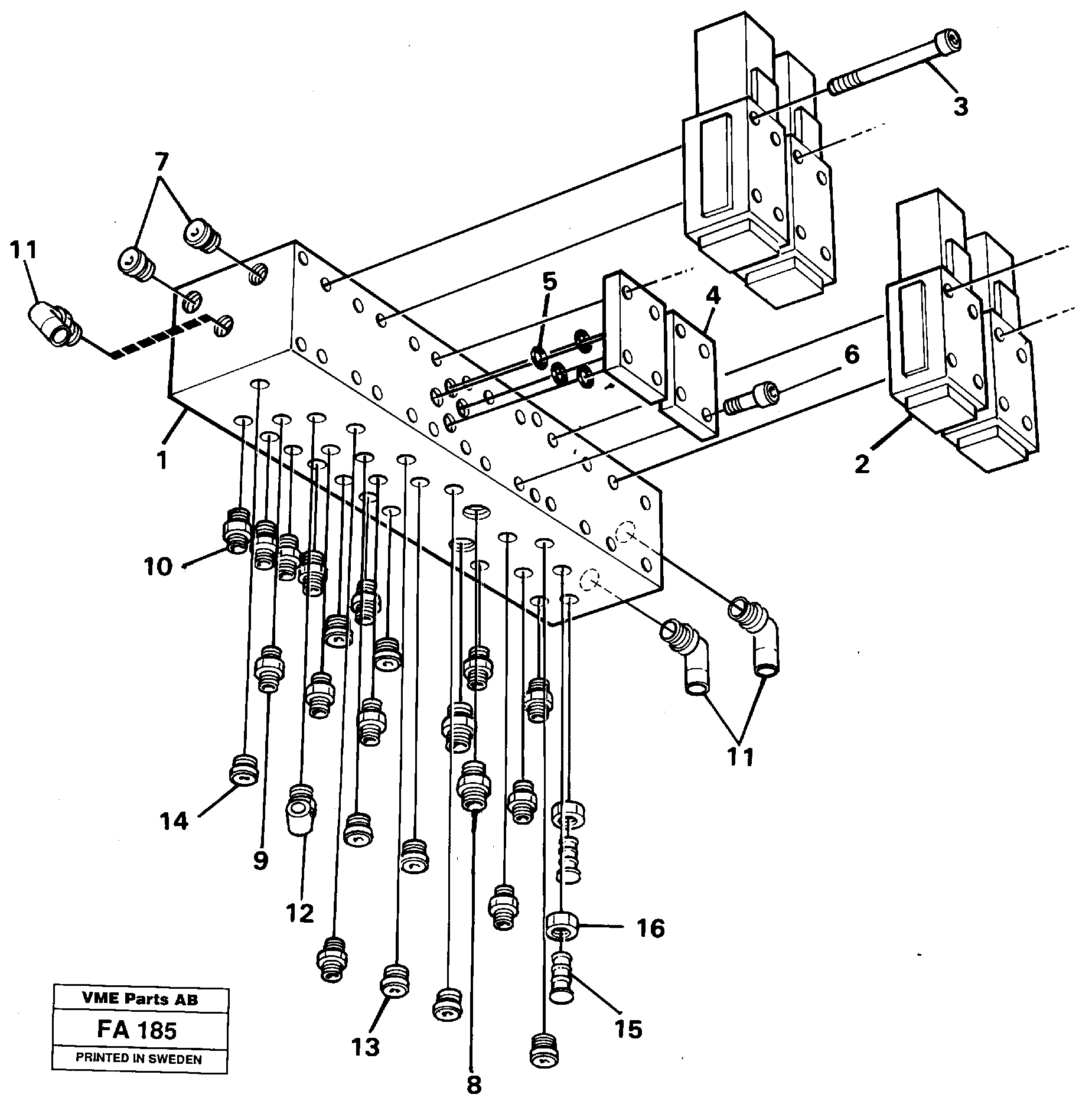 Control valve block — volvo parts diagram