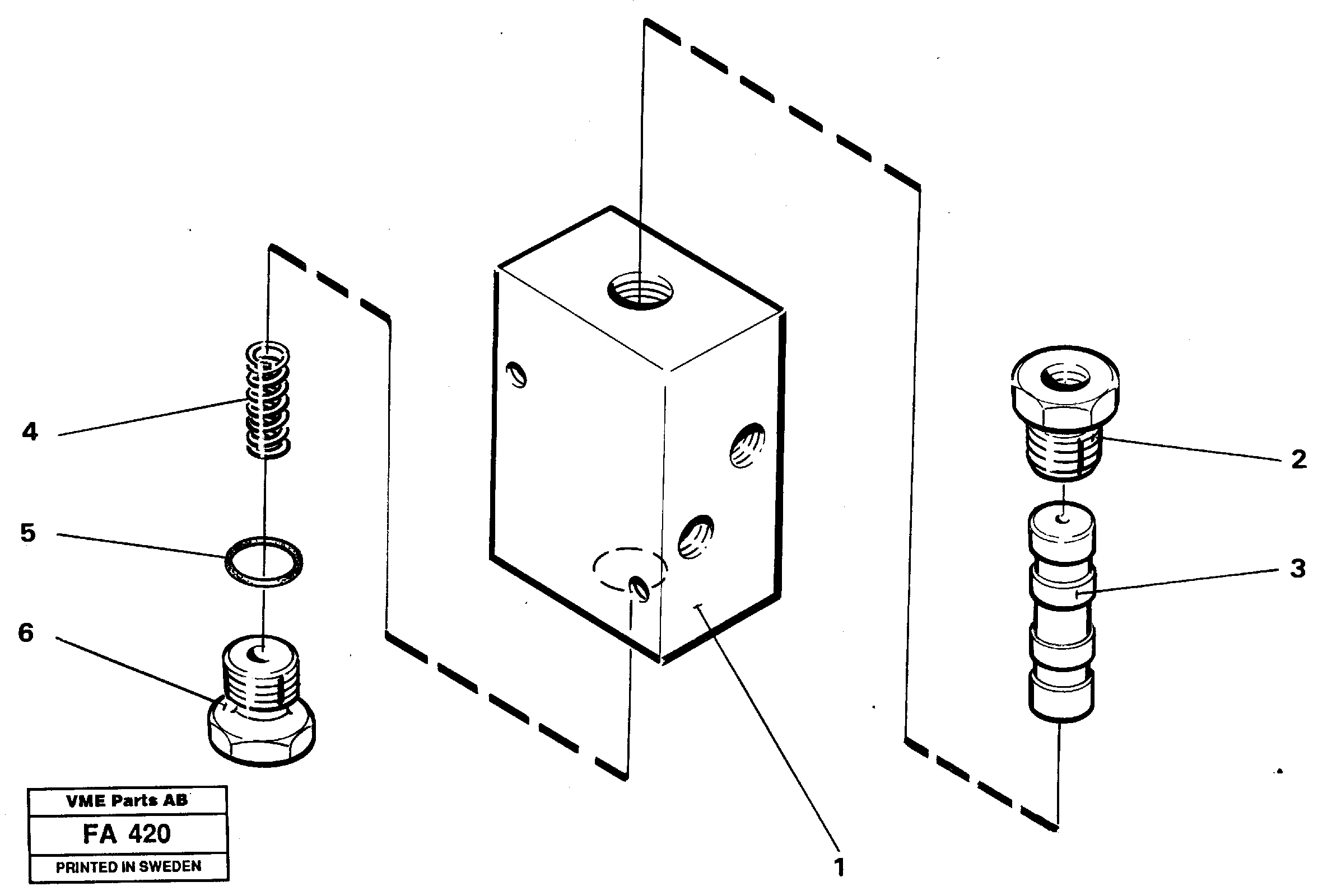 Valve, circuit body and return valve — volvo parts diagram