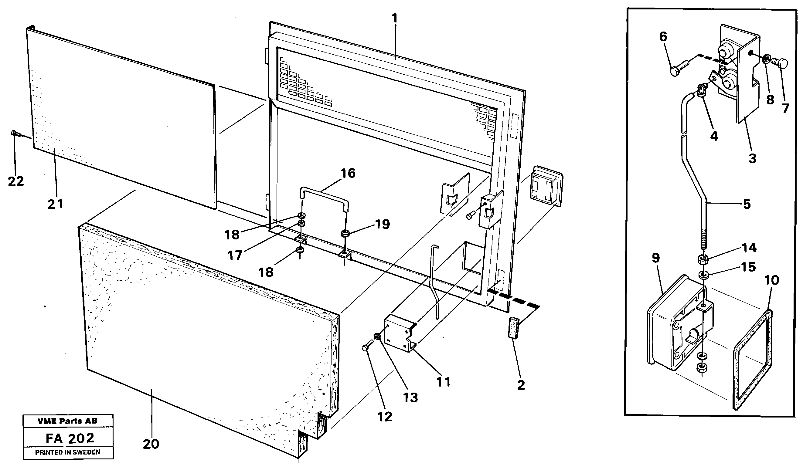 Door, Rh — volvo parts diagram