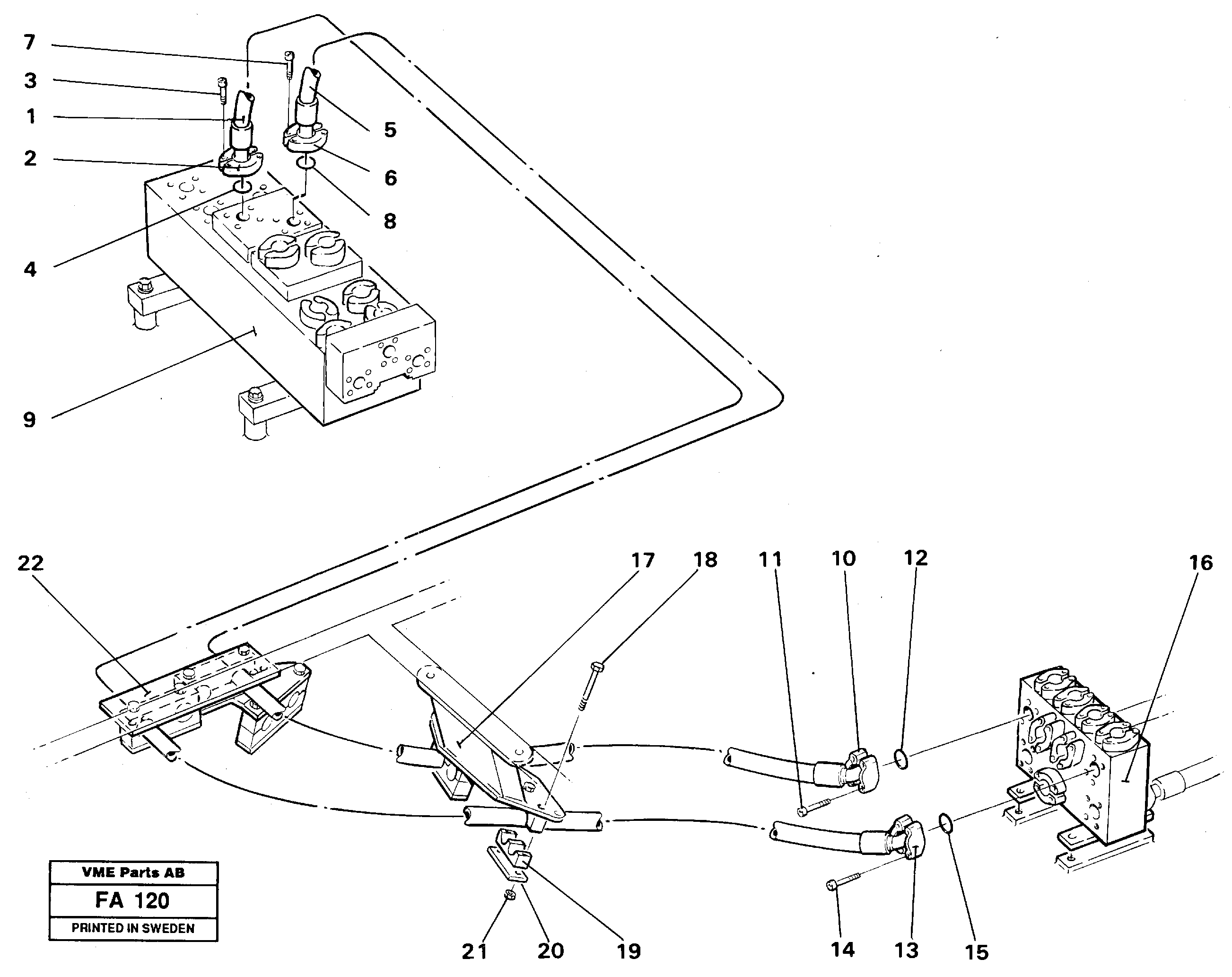 Hydraulic system Bucket — volvo parts diagram