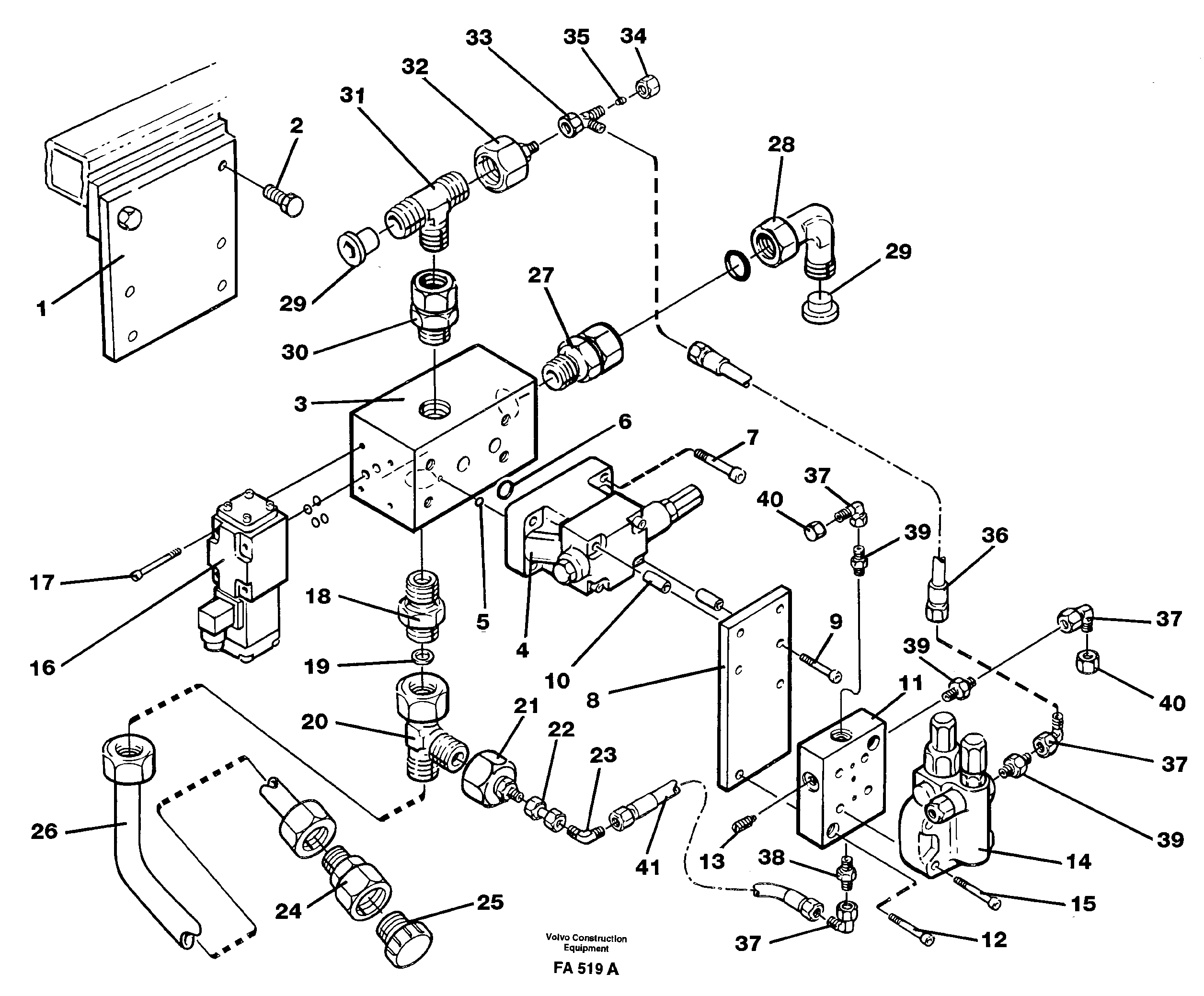 Magnet equipment, Älmhult, valve assembly  14265072 SER NO 4549- — volvo parts diagram