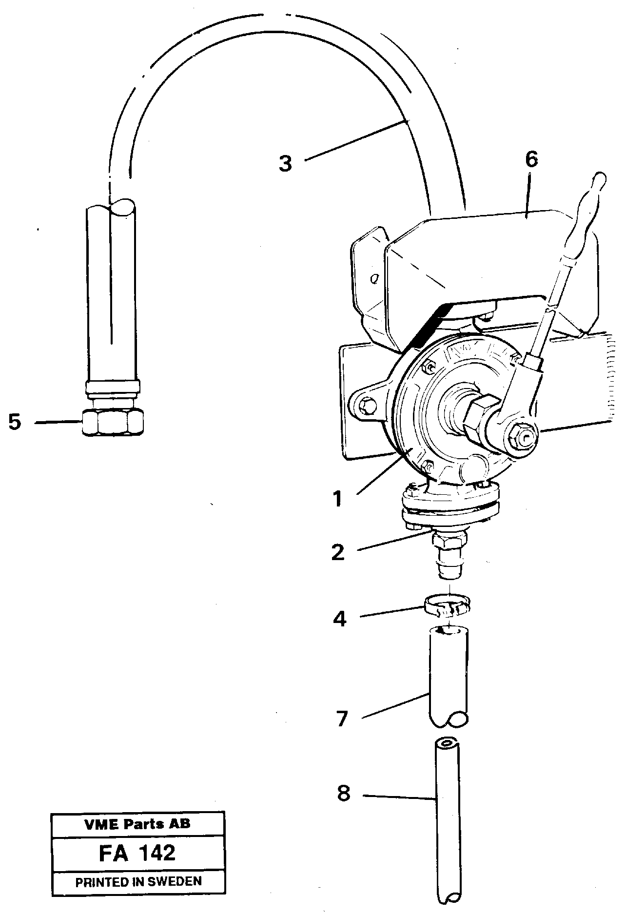 Hand pump — volvo parts diagram