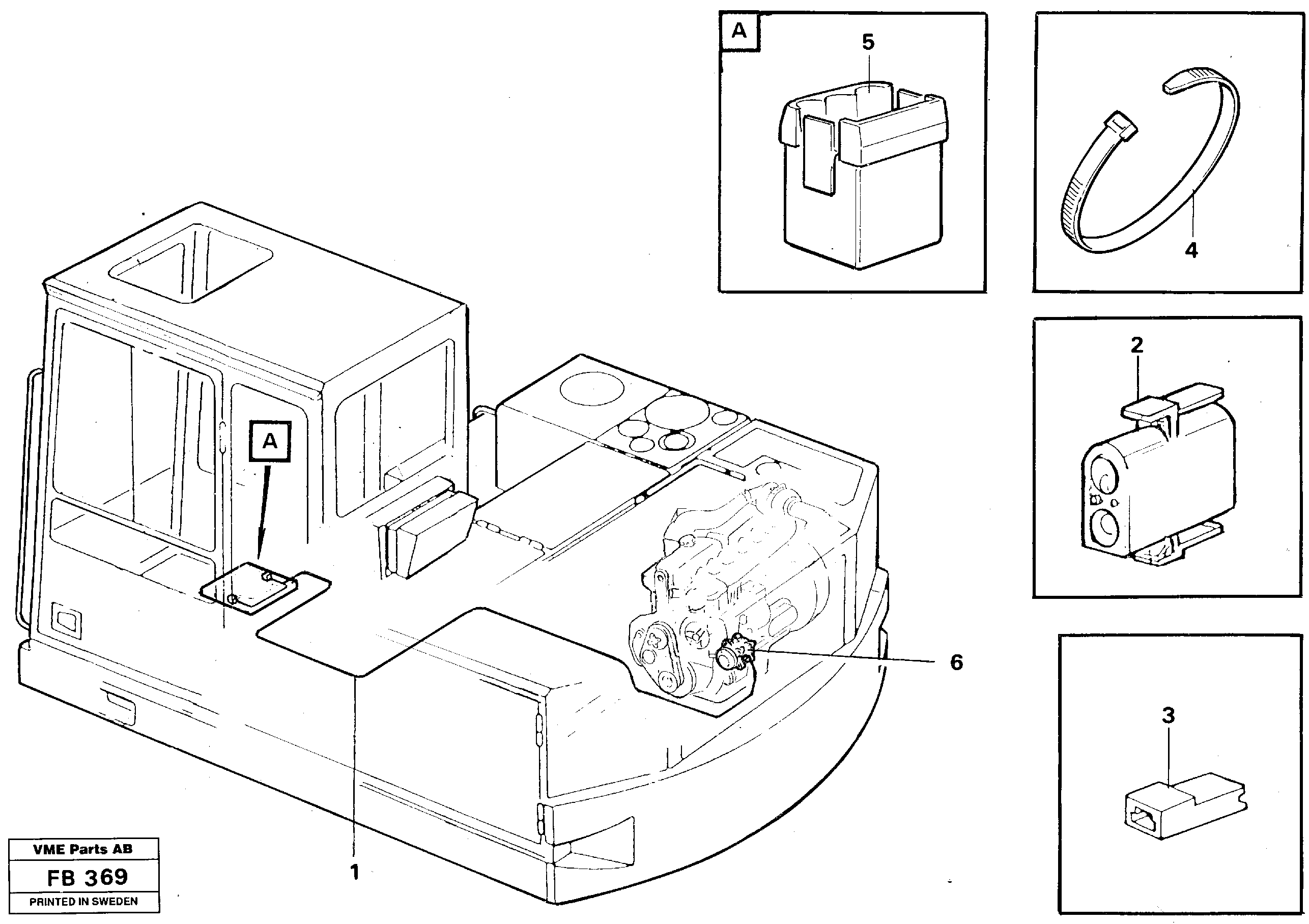 Electric installation for Compressor  14256846 — volvo parts diagram