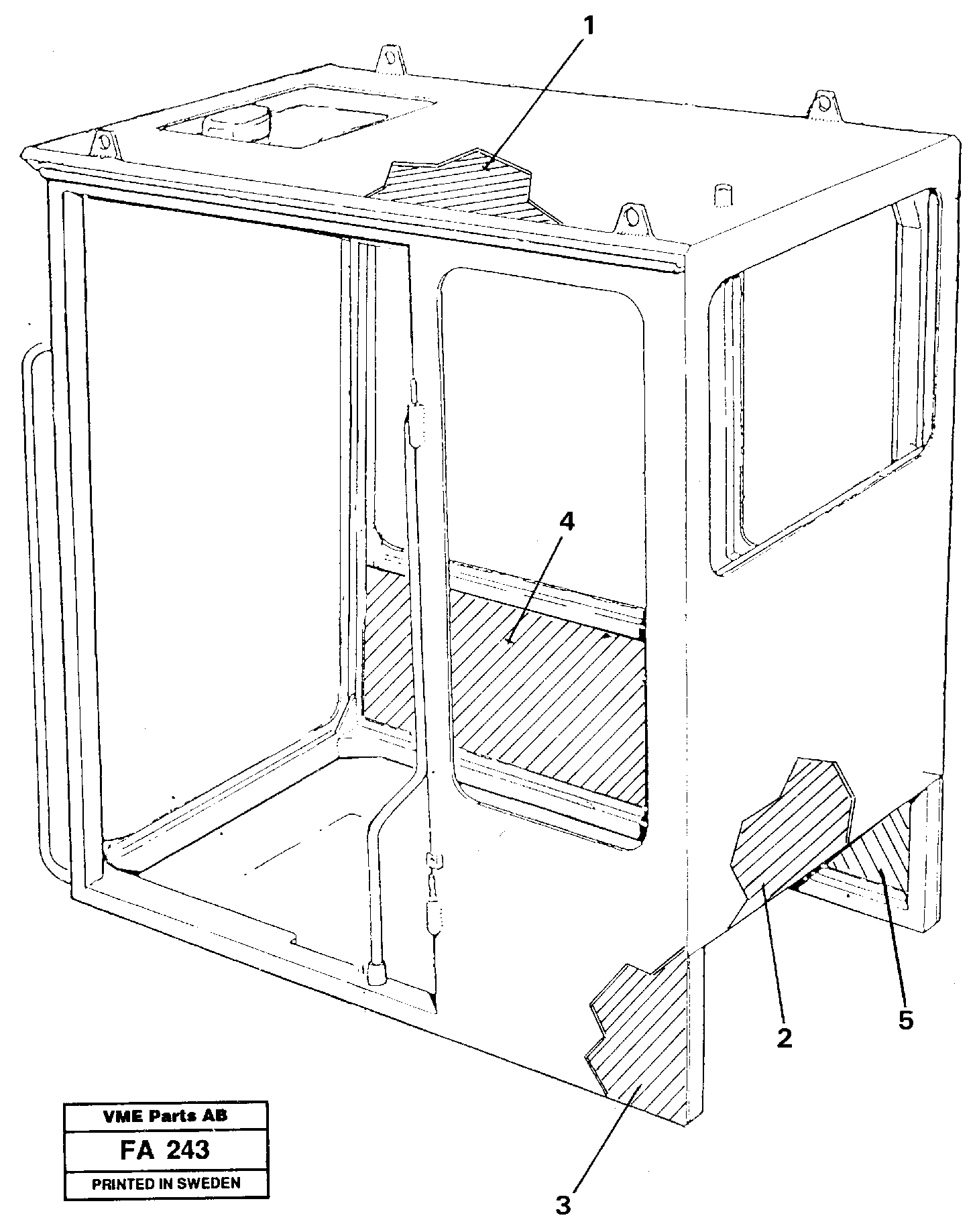 Cabin coating — volvo parts diagram