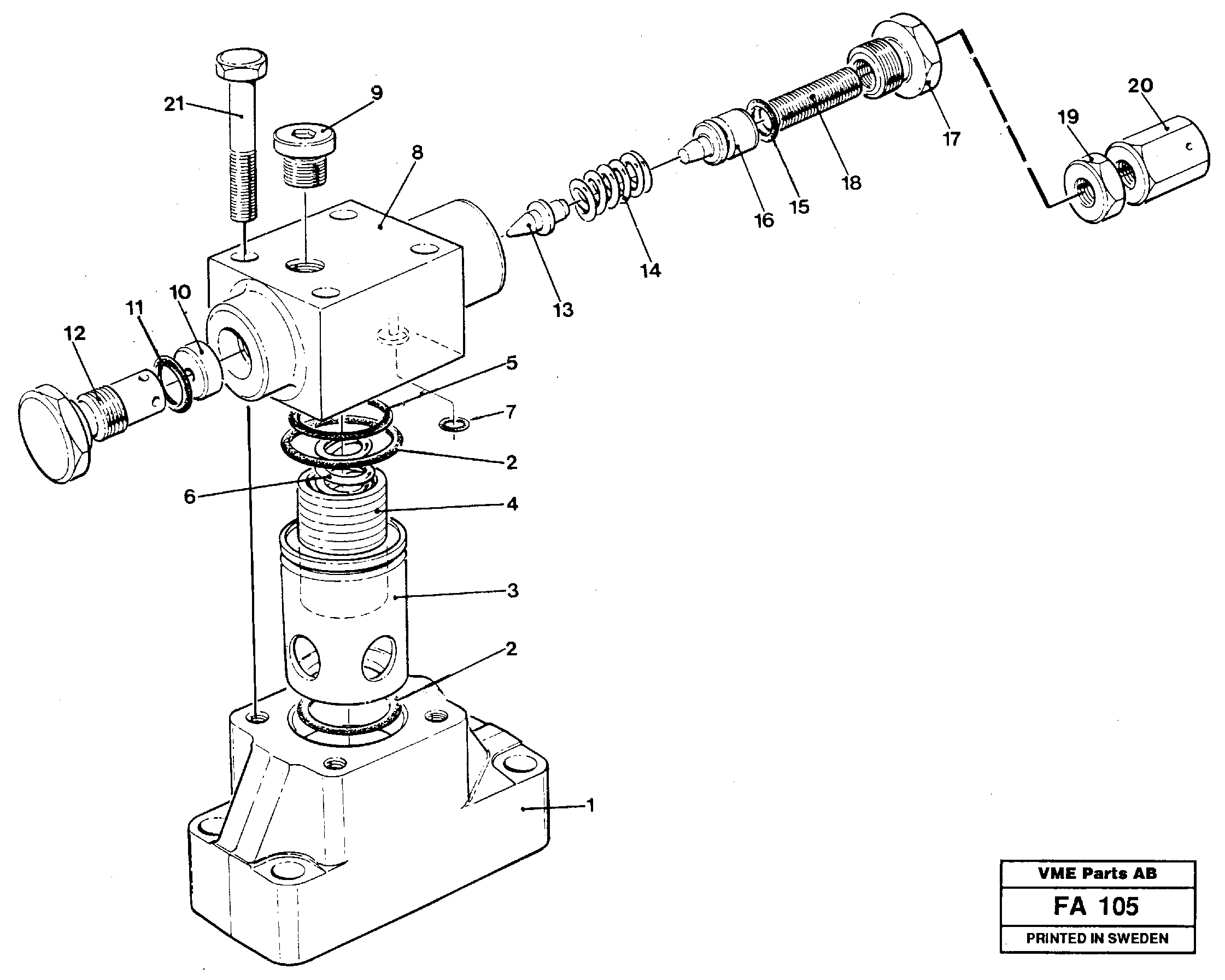 Pressure limiting valve — volvo parts diagram