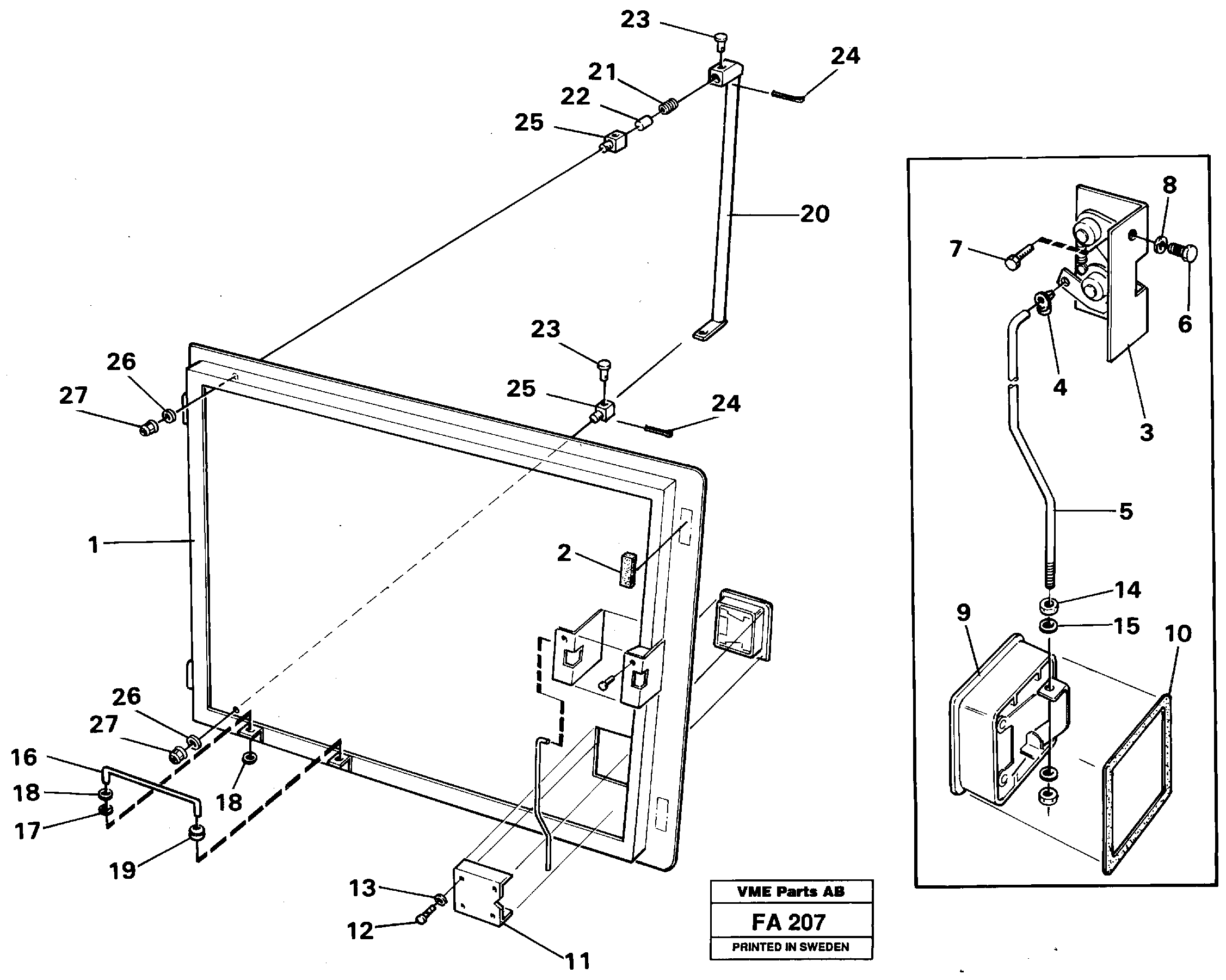 Door, Lh — volvo parts diagram