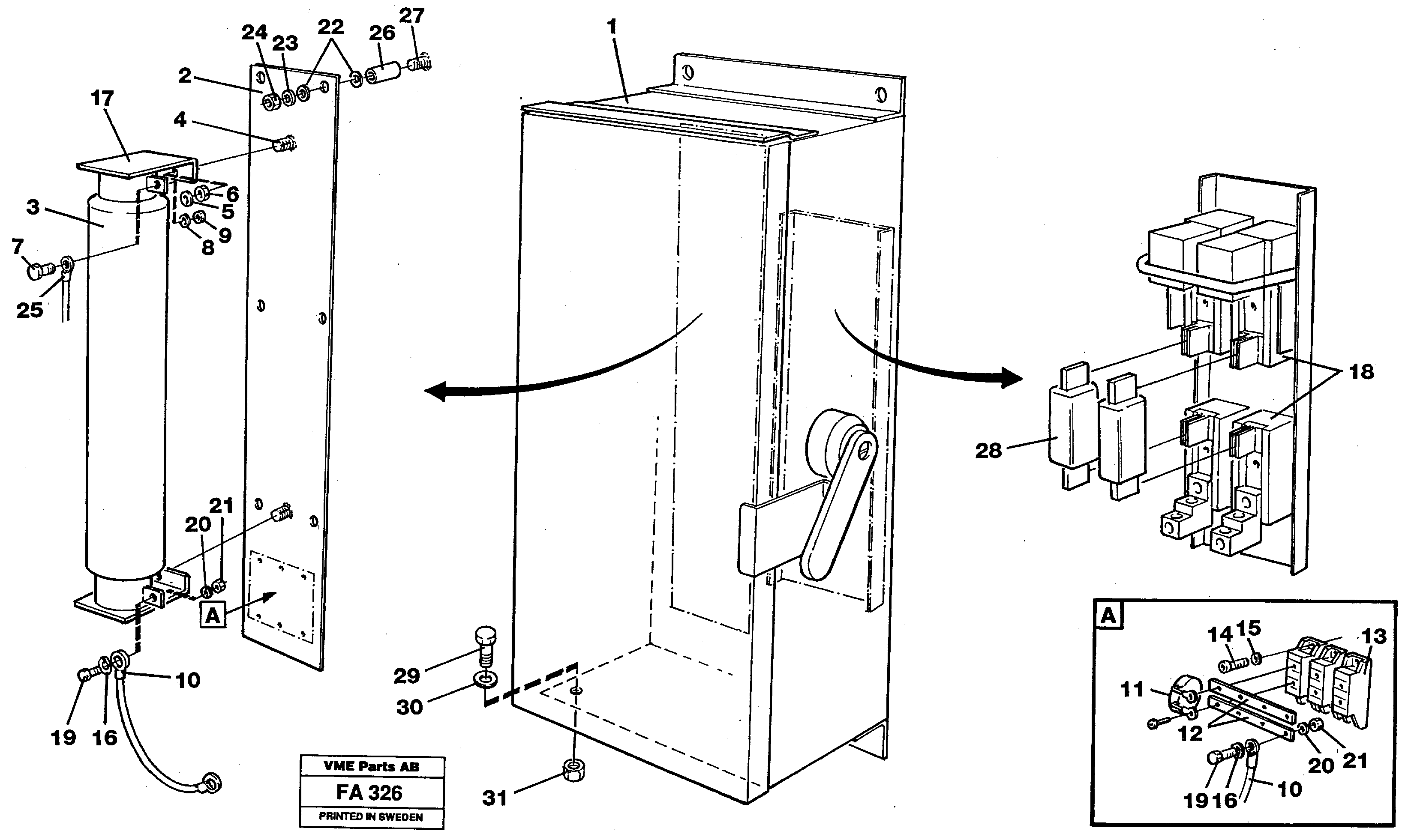 Magnet equipment Ohio, disconnector unit  14263368 — volvo parts diagram