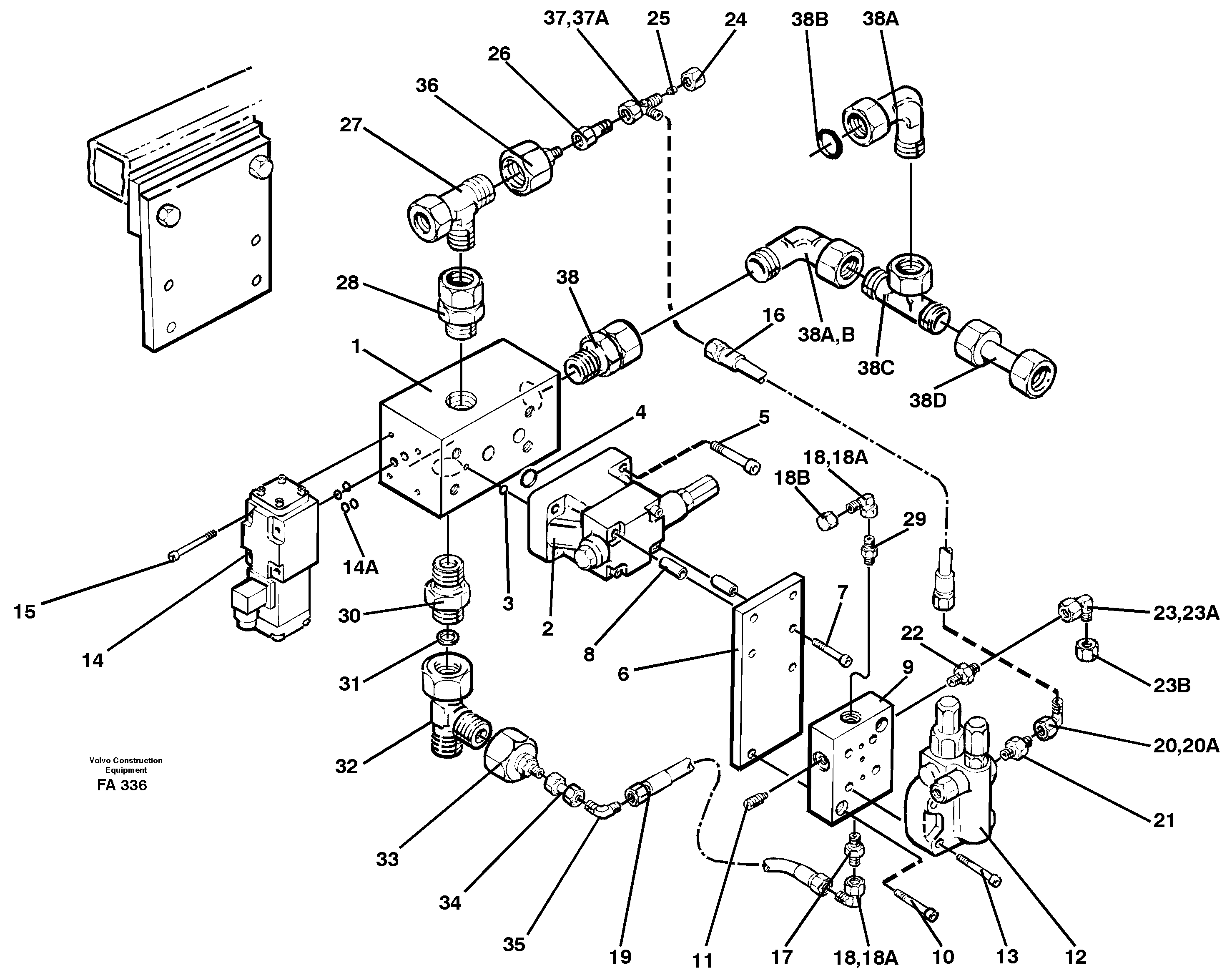 Magnetic equipment Ohio, Valve body  14263368 — volvo parts diagram