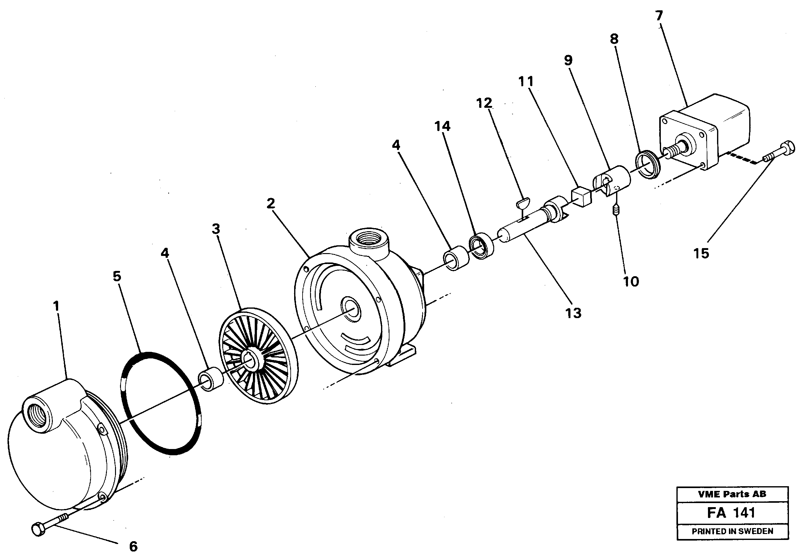 Fuel pump — volvo parts diagram