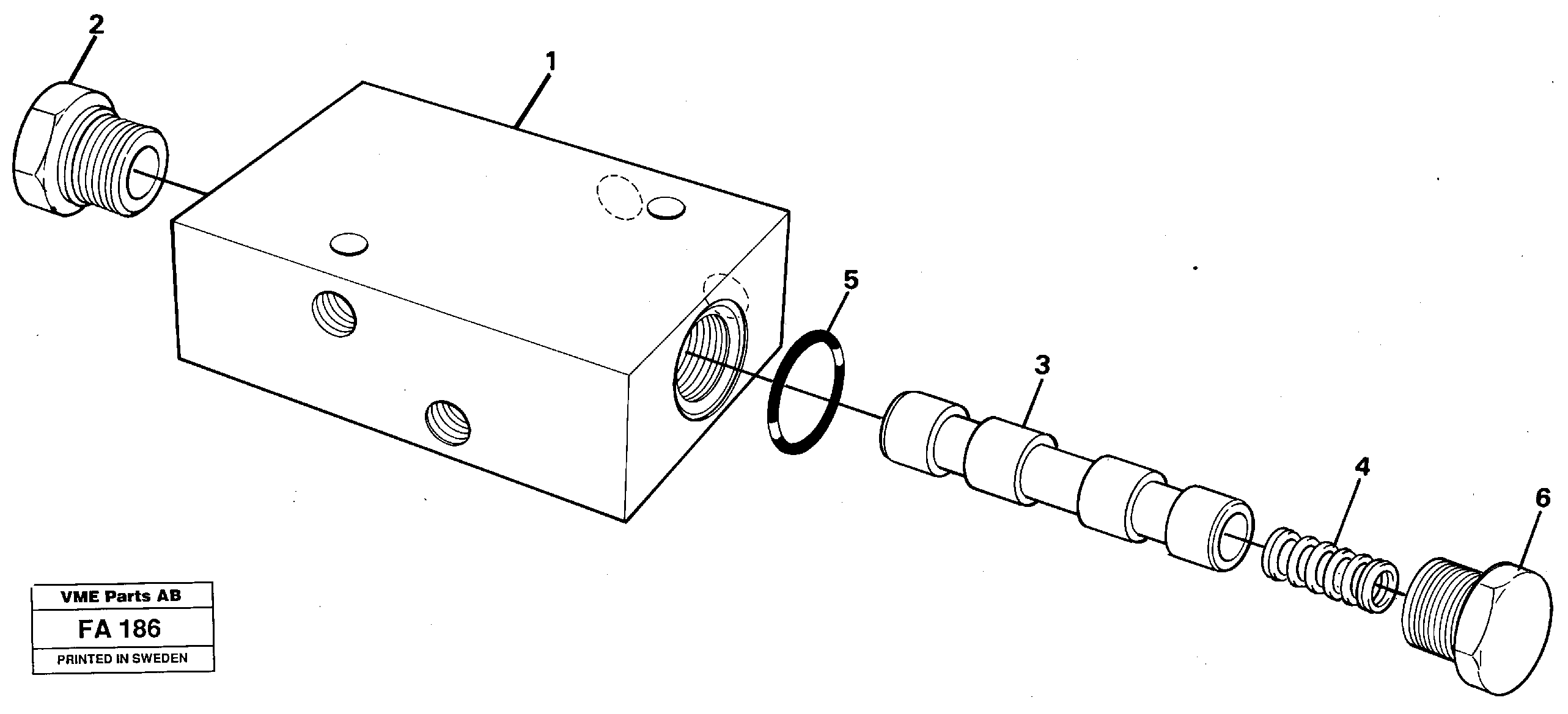 Valve, circuit body and return valve — volvo parts diagram