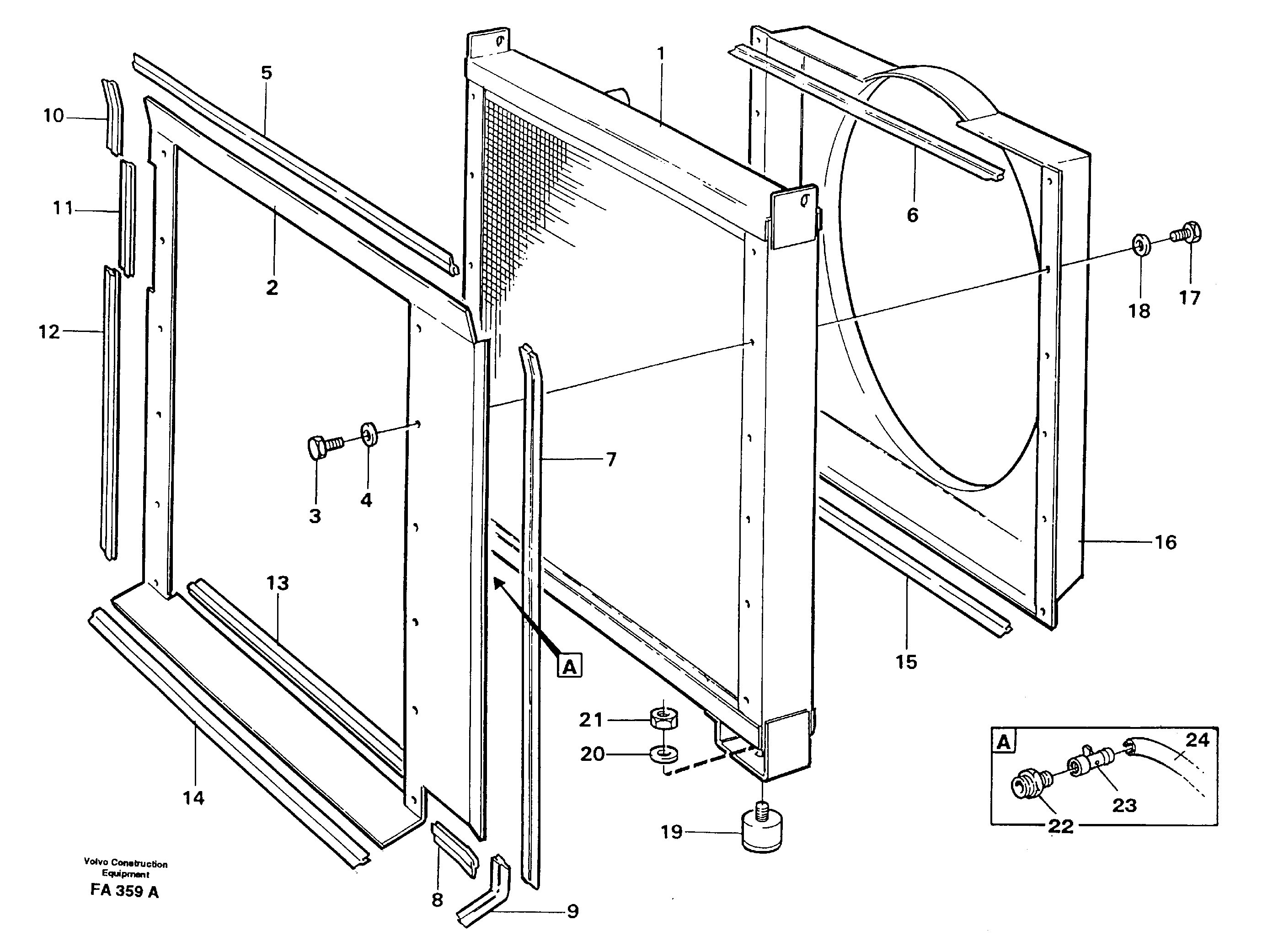 Radiator — volvo parts diagram