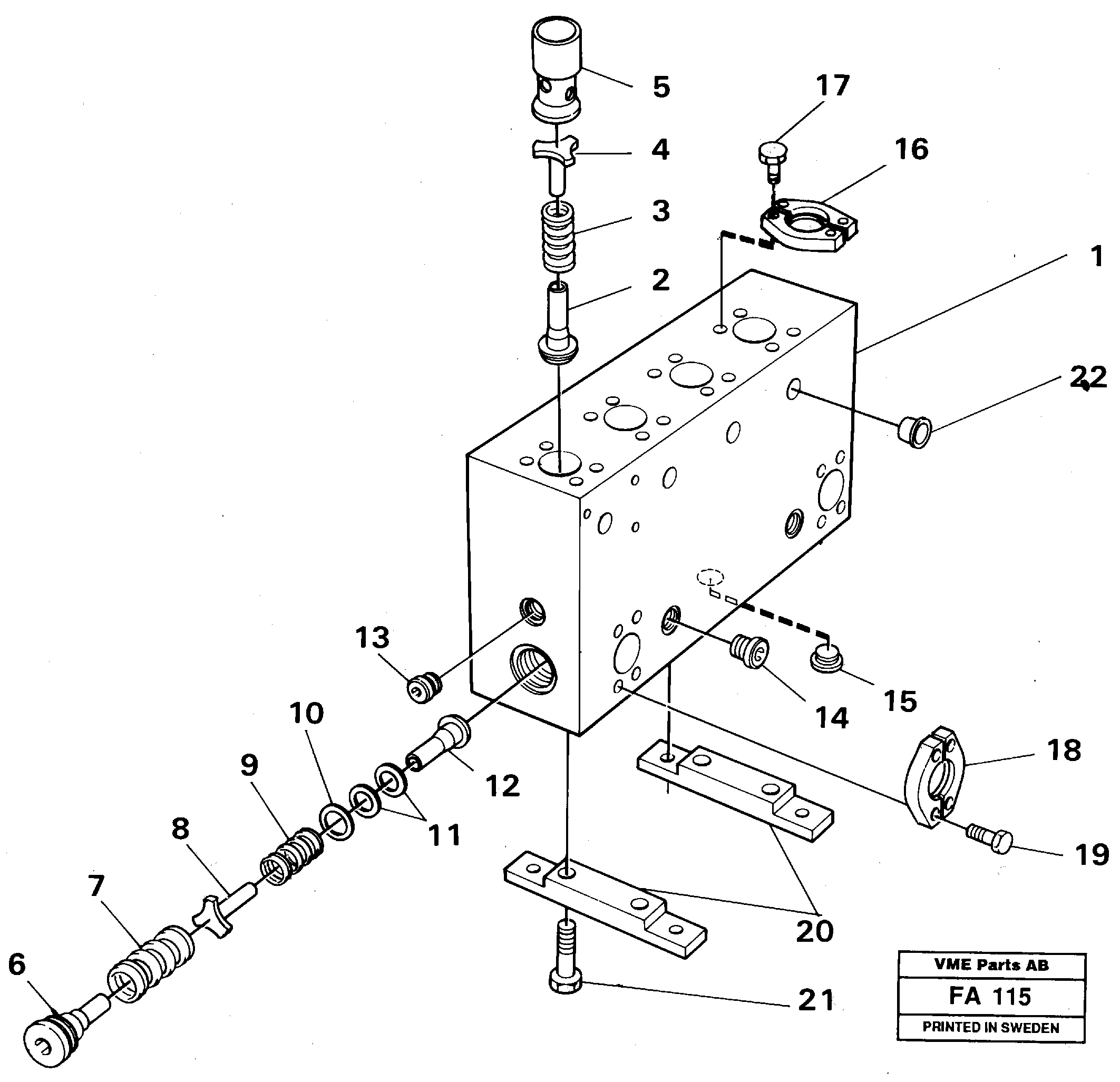 Connection board — volvo parts diagram