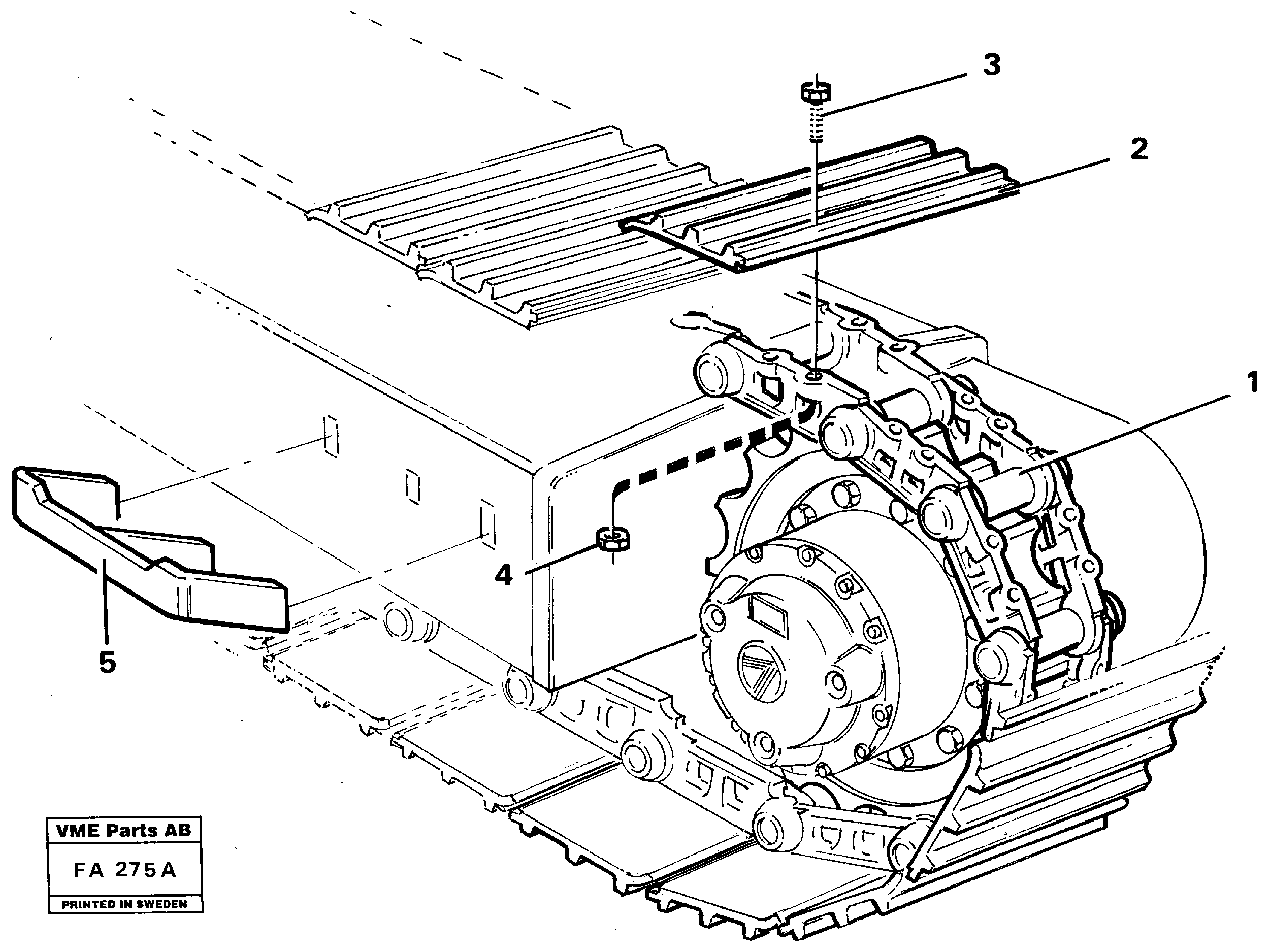 Track assembly. Short undercarriage. — volvo parts diagram