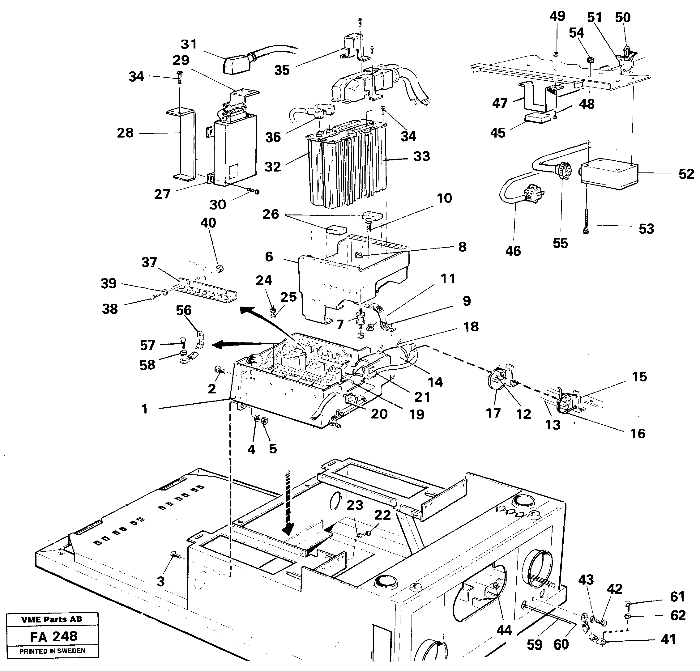 Electric installation on driver's seat — volvo parts diagram